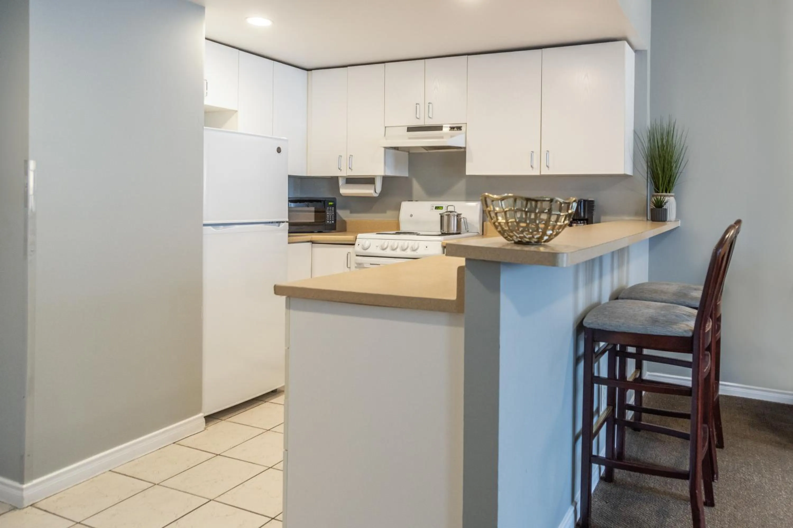 Kitchen or kitchenette in Hôtel Saint-Laurent Montréal