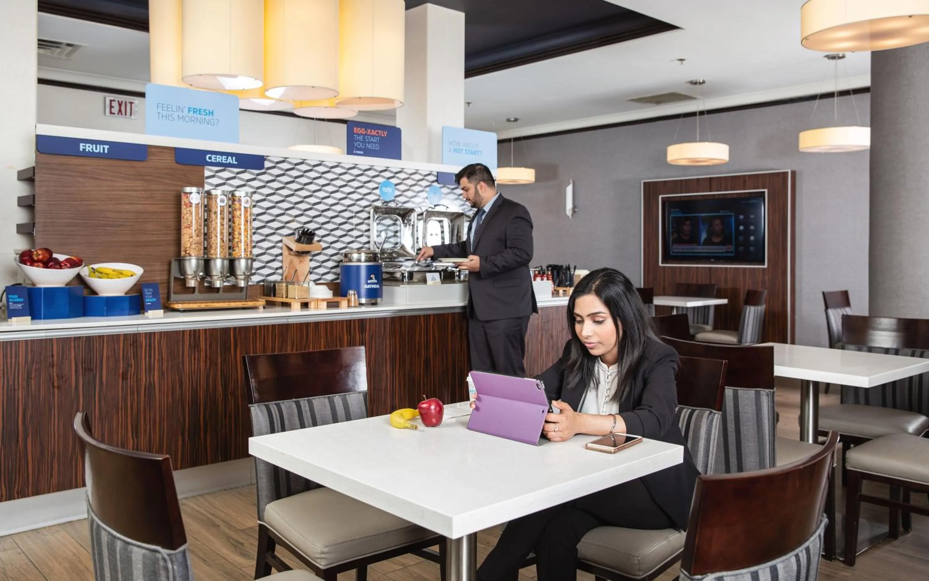 Breakfast in Holiday Inn Express Edmonton Downtown by IHG