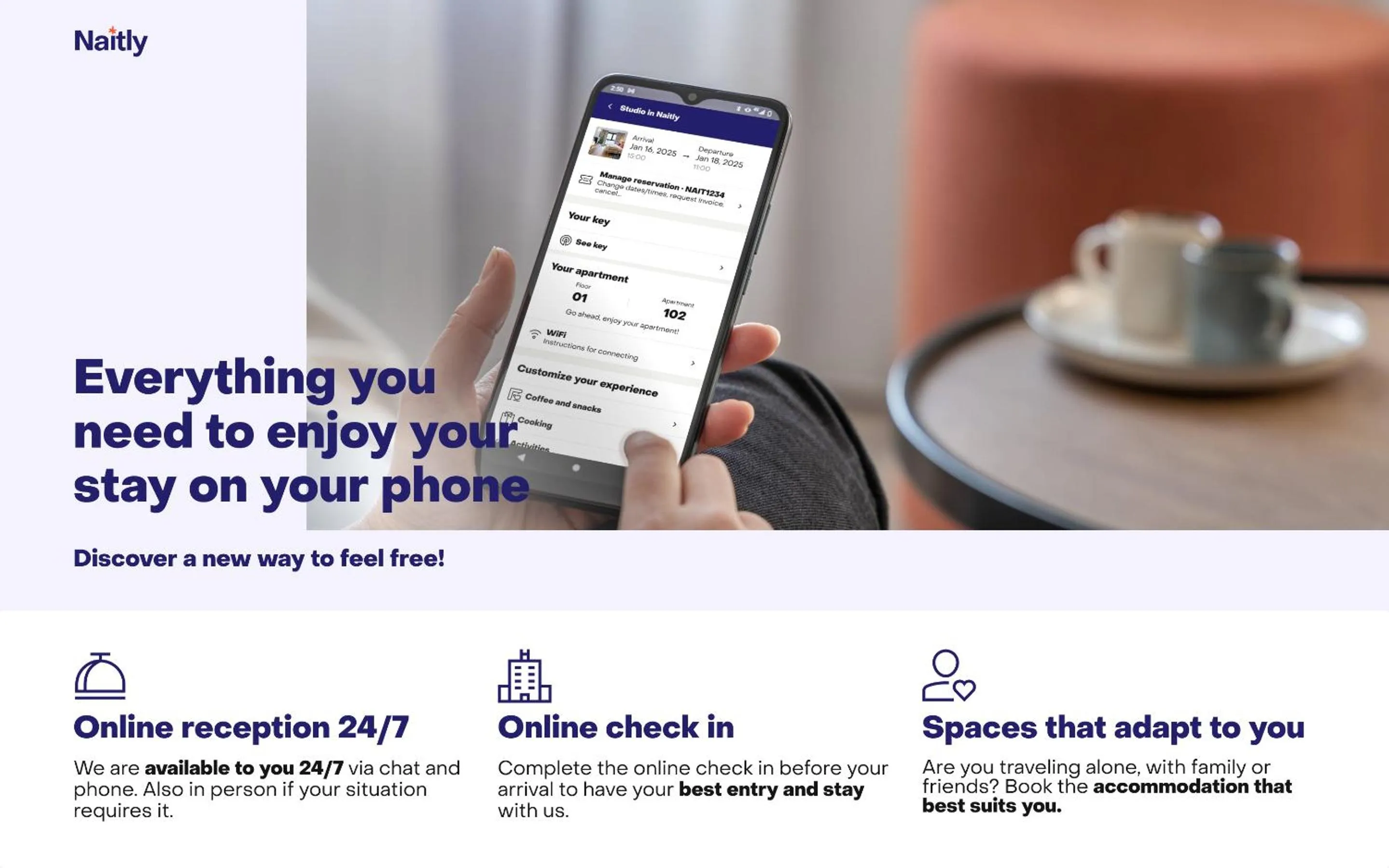 Text overlay in Naitly Barcelona Poblenou