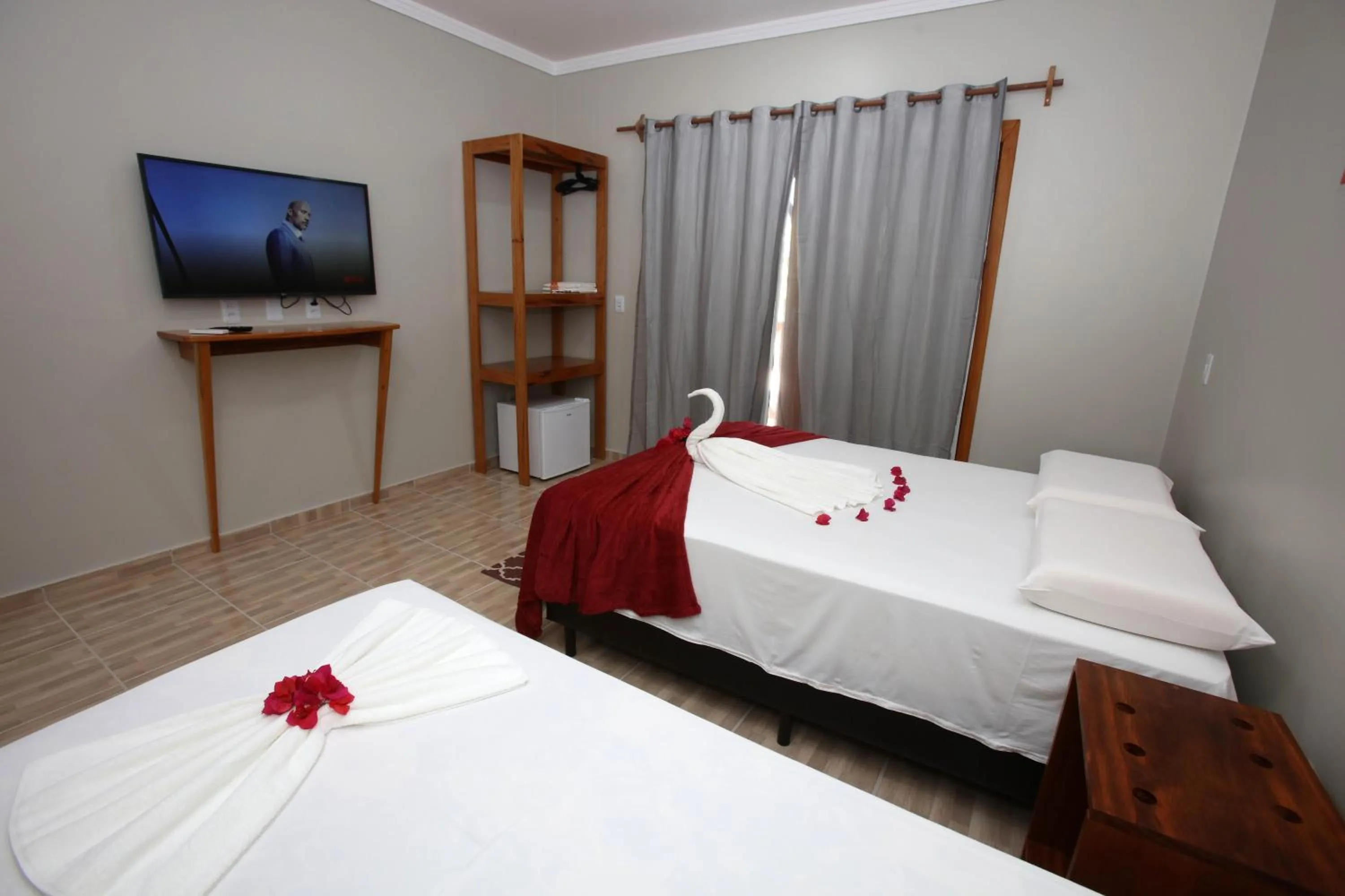 Bed in Pousada e Restaurante Paraíso Natural