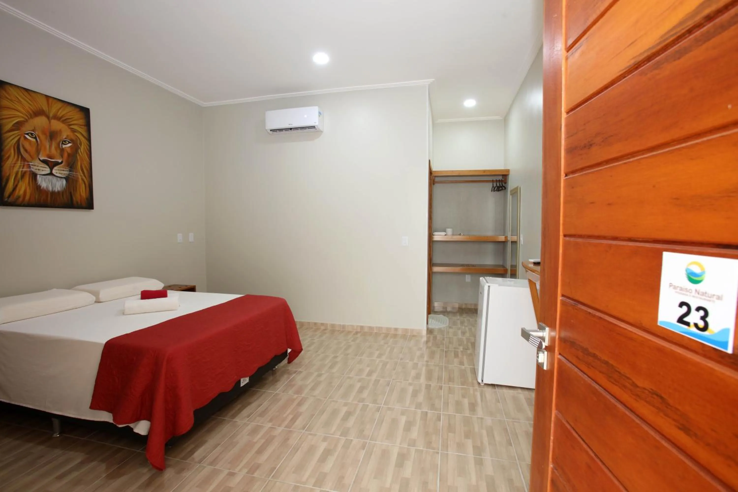 Bed in Pousada e Restaurante Paraíso Natural