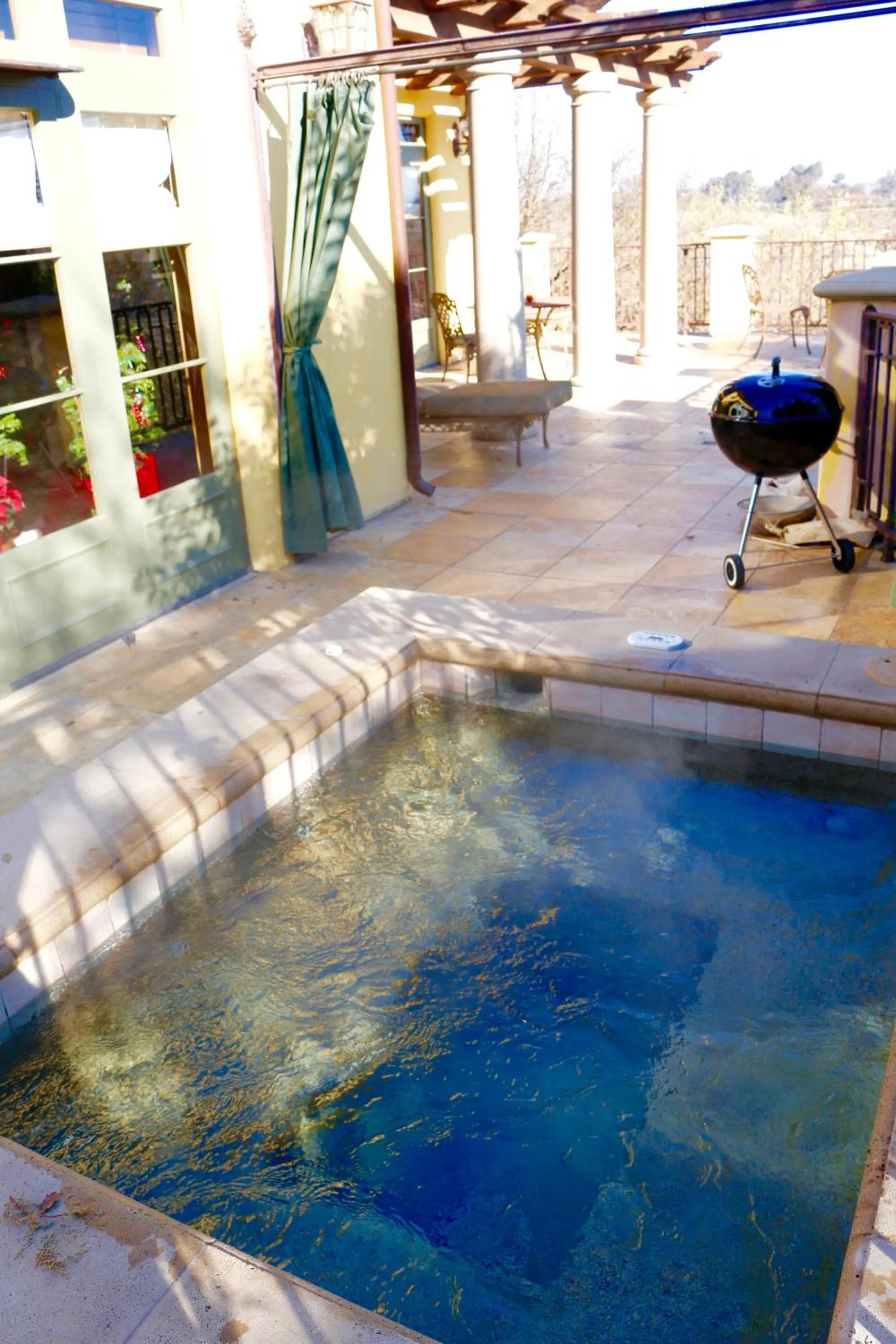 Patio in CaliPaso Winery & Villa