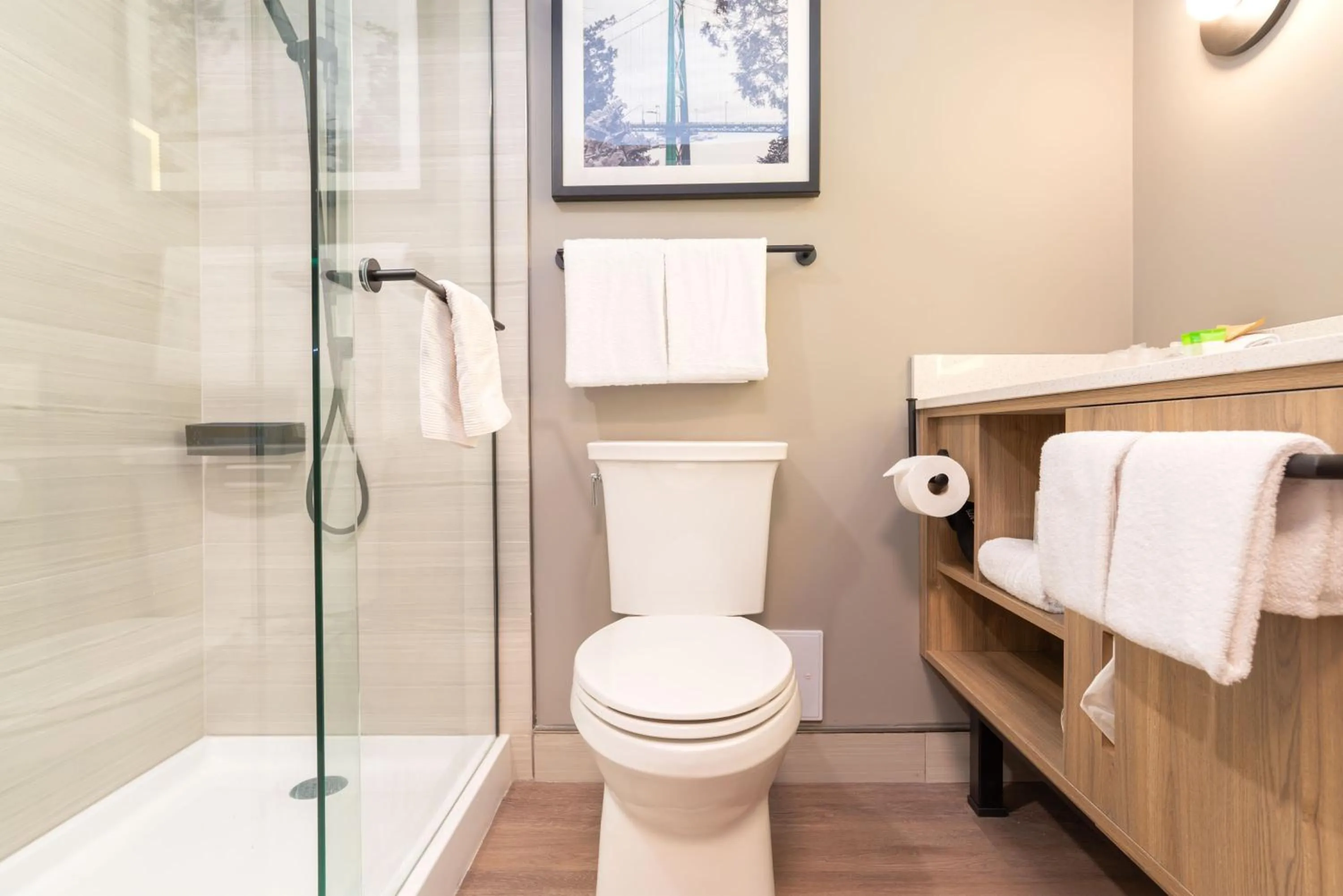 Bathroom in Sandman Suites Vancouver on Davie