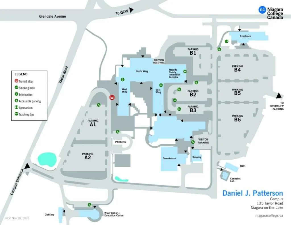 Location in Residence & Conference Centre - Niagara-on-the-Lake