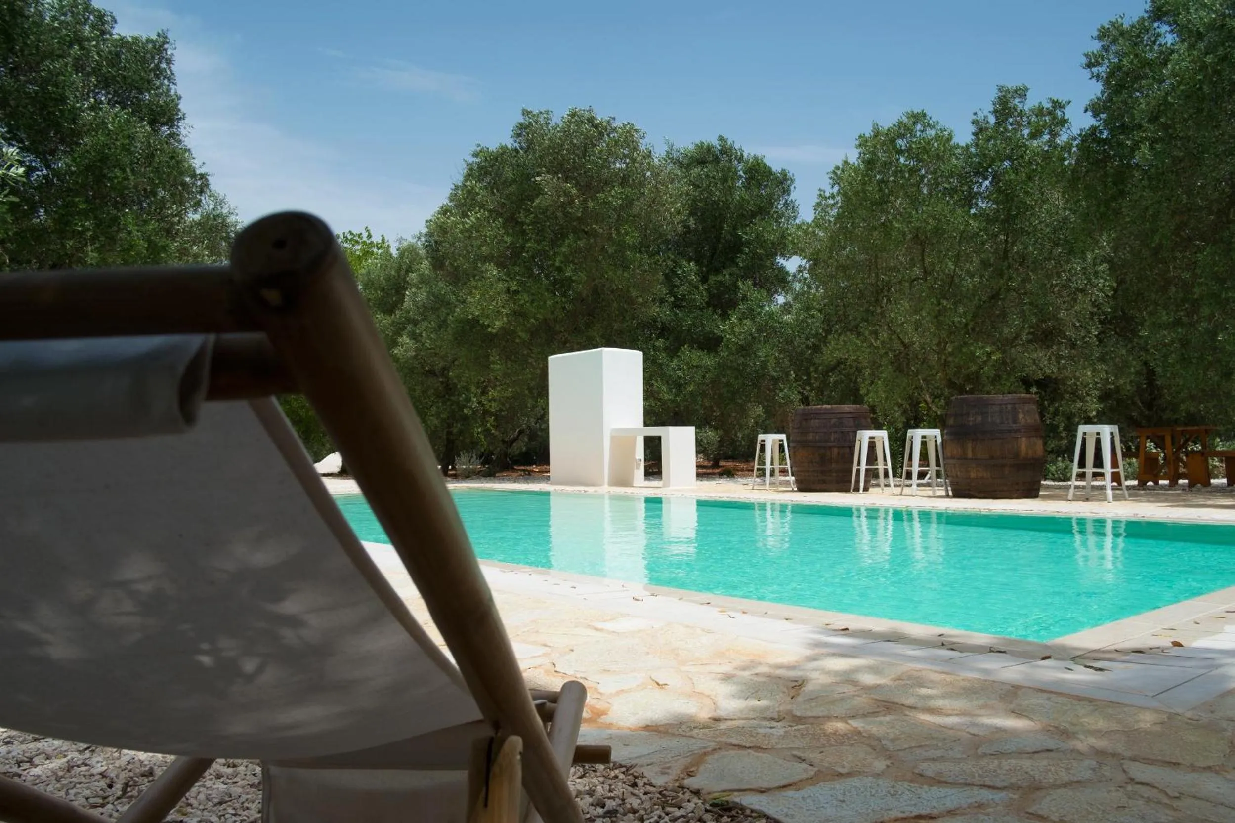Pool view in Fikus - the Apulian B&B