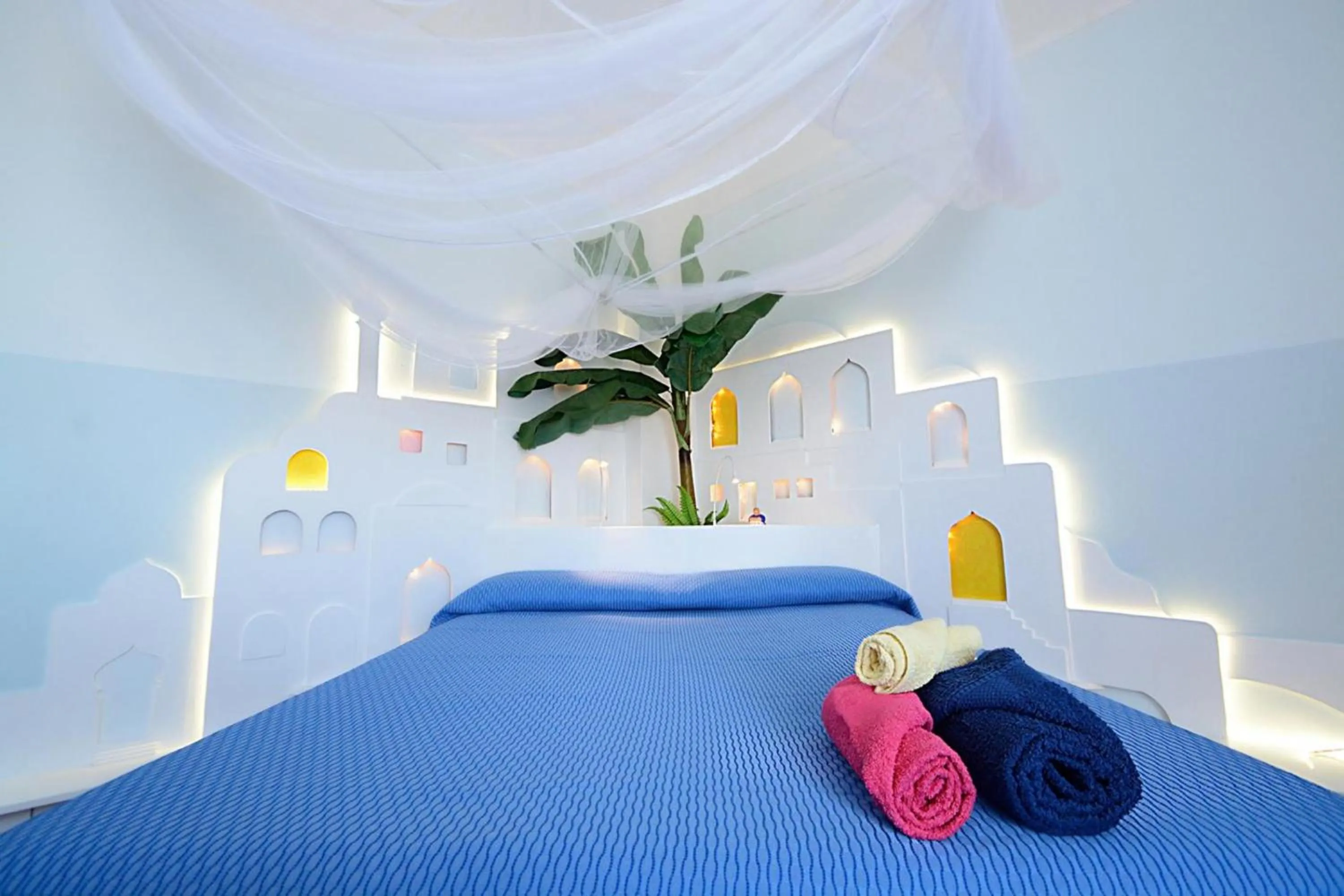 Bathroom, Bed in L'isola di Gaia