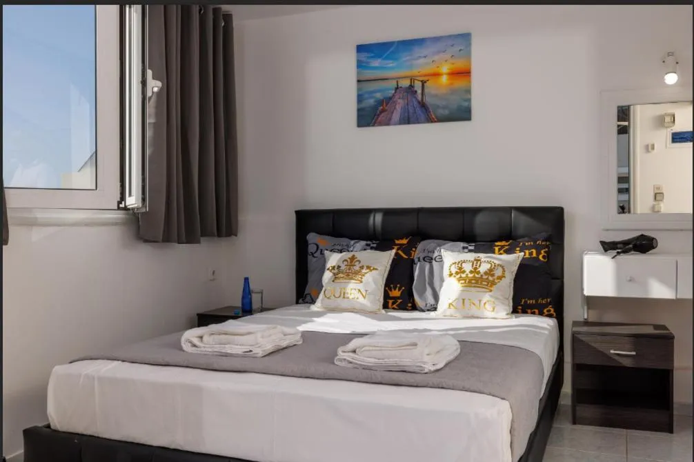 Bed in Kings Hersonissos Hotel