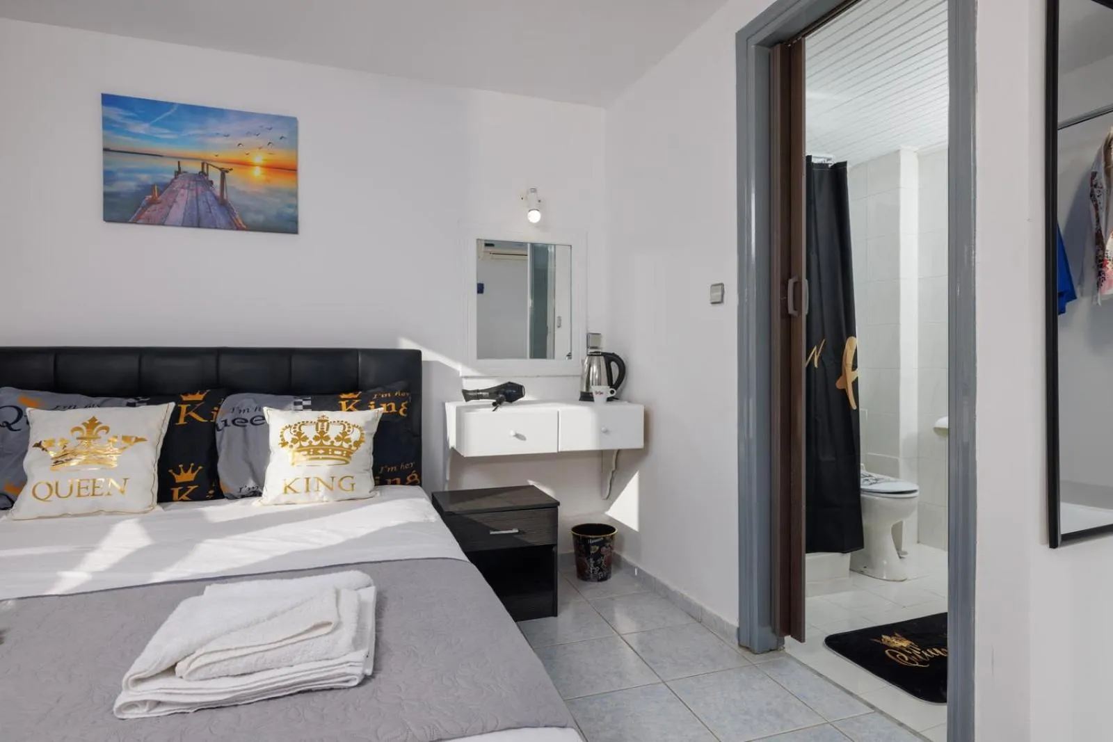 Bed in Kings Hersonissos Hotel