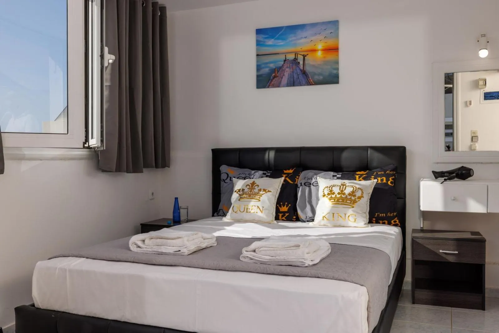 Bed in Kings Hersonissos Hotel