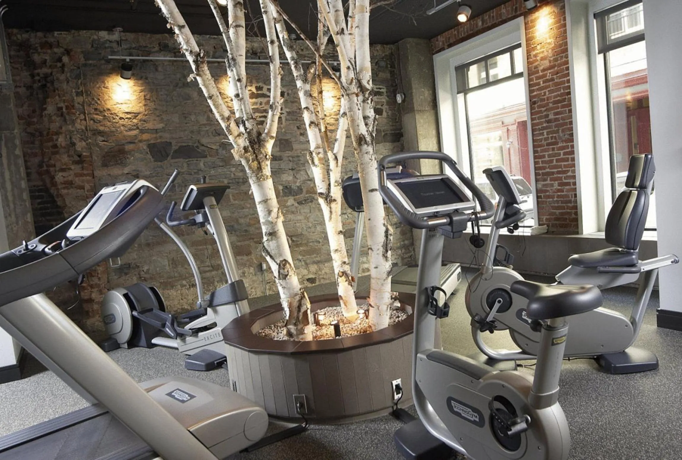 Fitness centre/facilities in Auberge Saint-Antoine