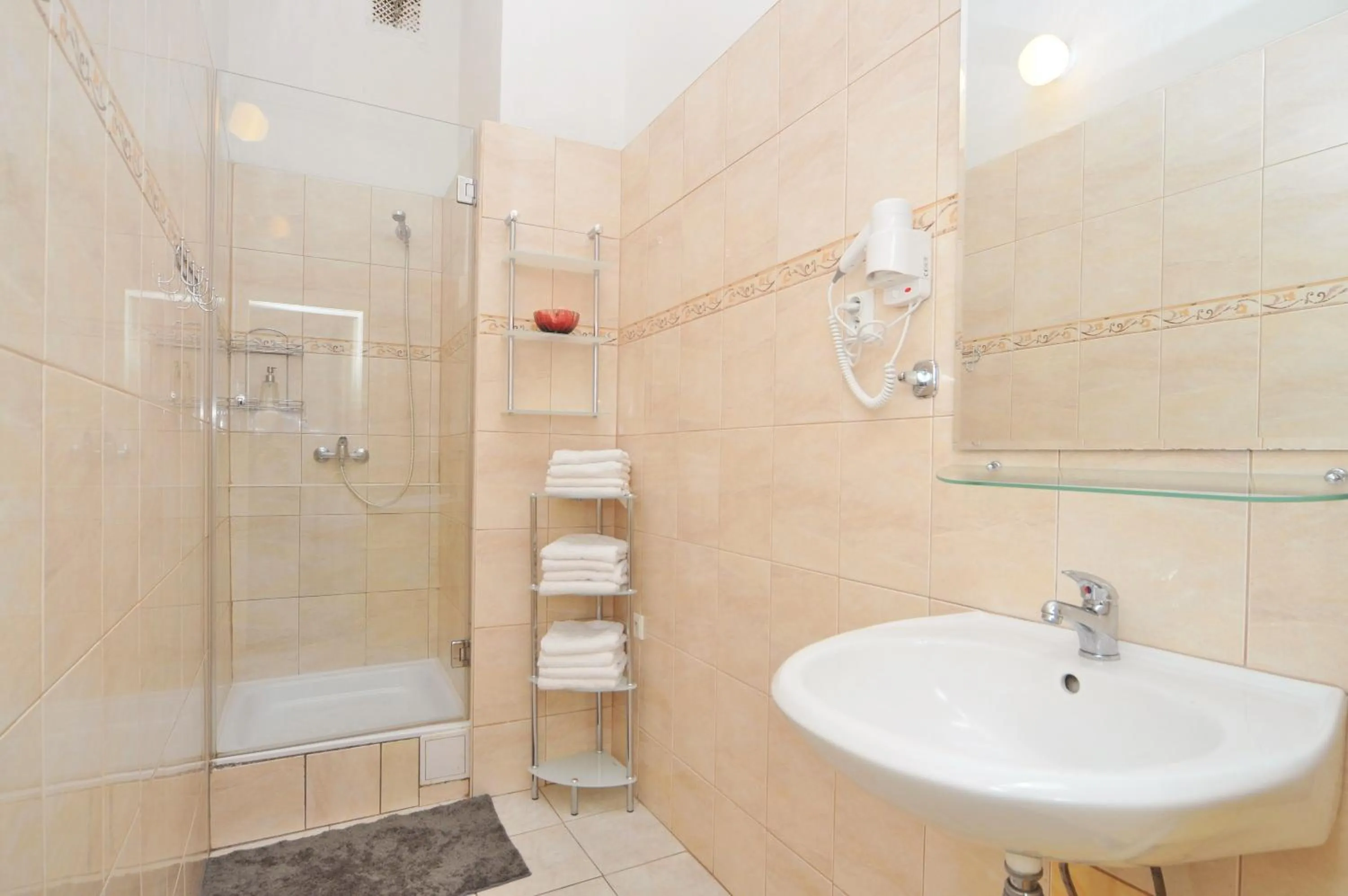 Shower in Old Town Square Apartments