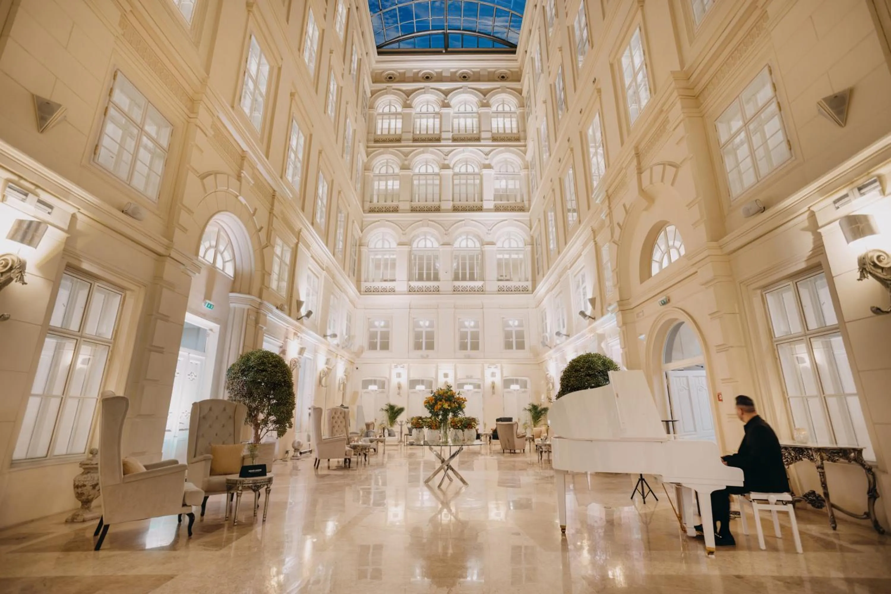 Lobby or reception in Grand Palace Brno - Czech Leading Hotels