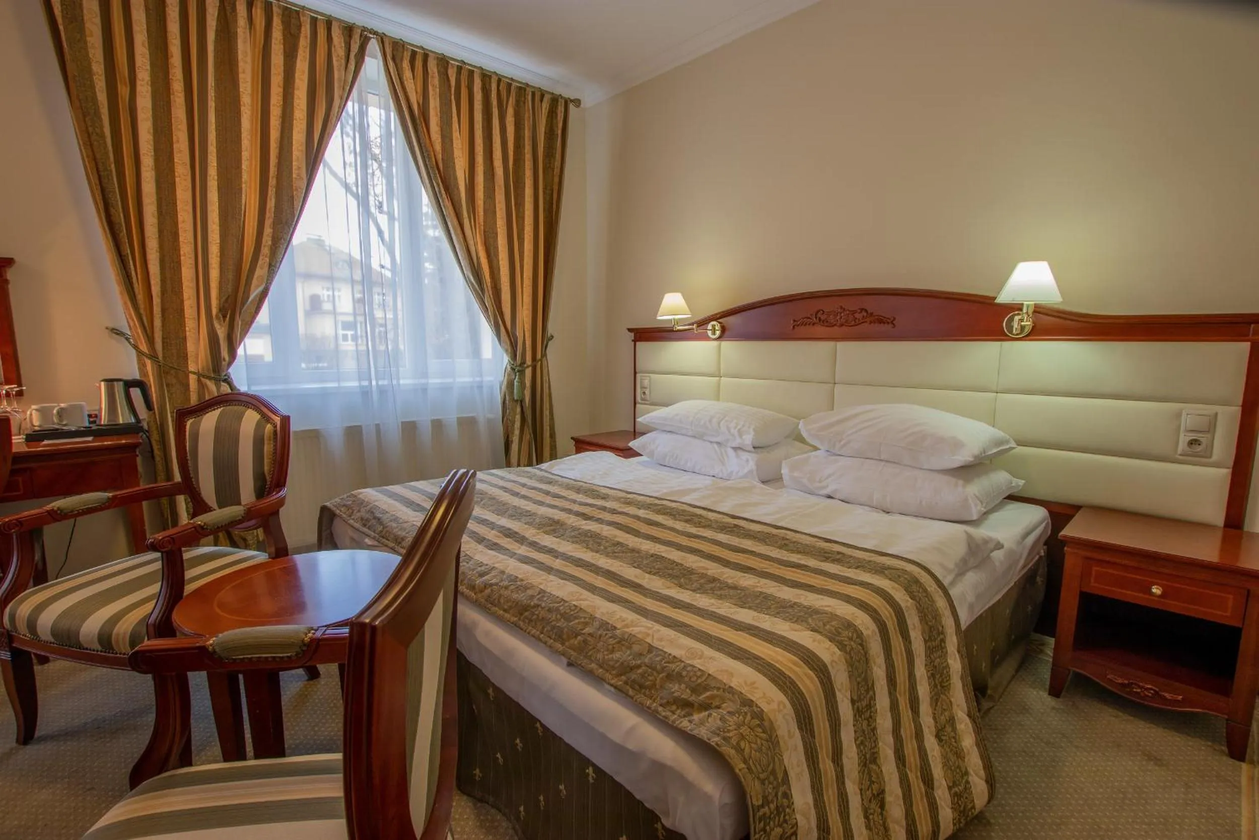 Bed in Hotel Giovanni Giacomo