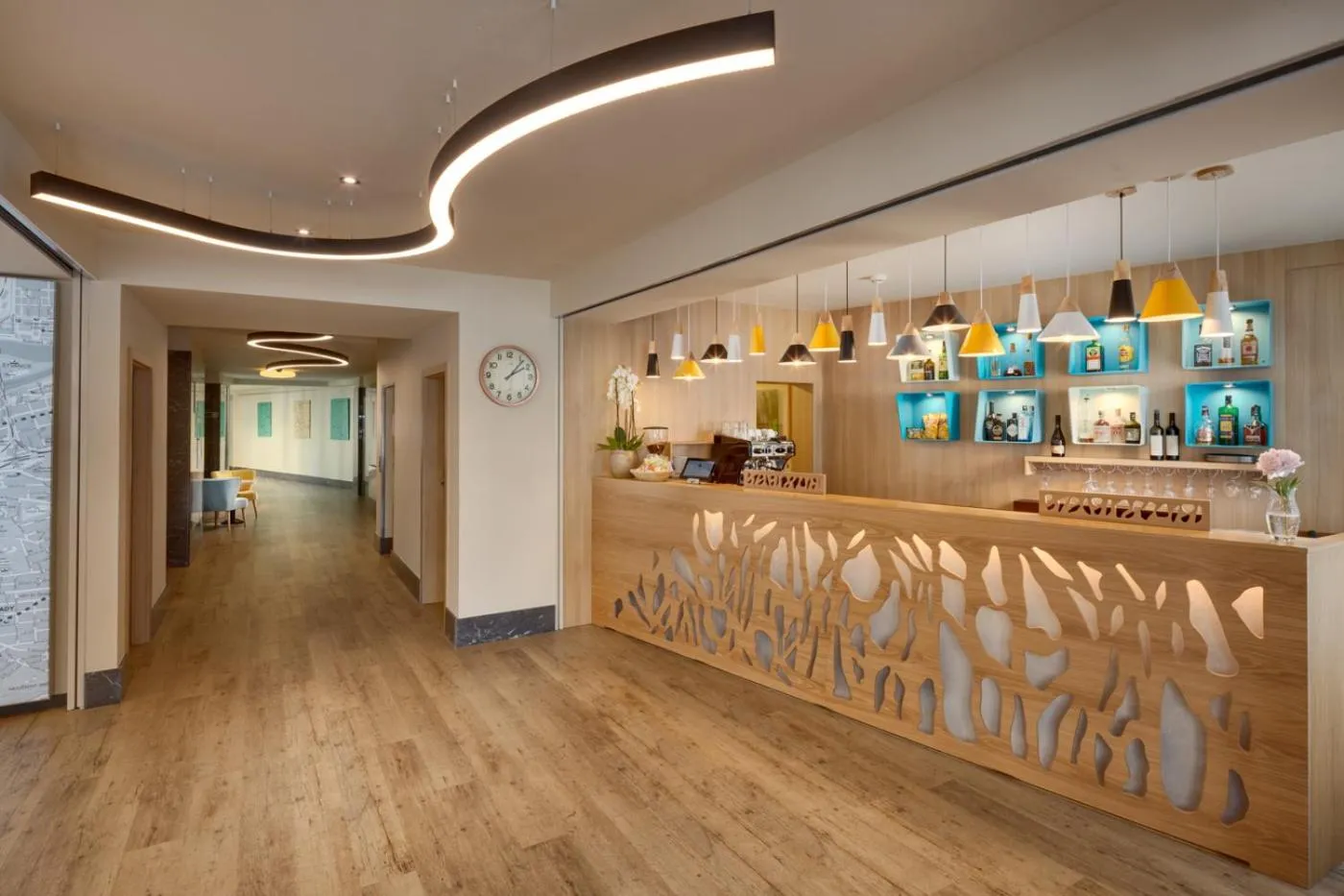 Lobby or reception in Hotel Clement