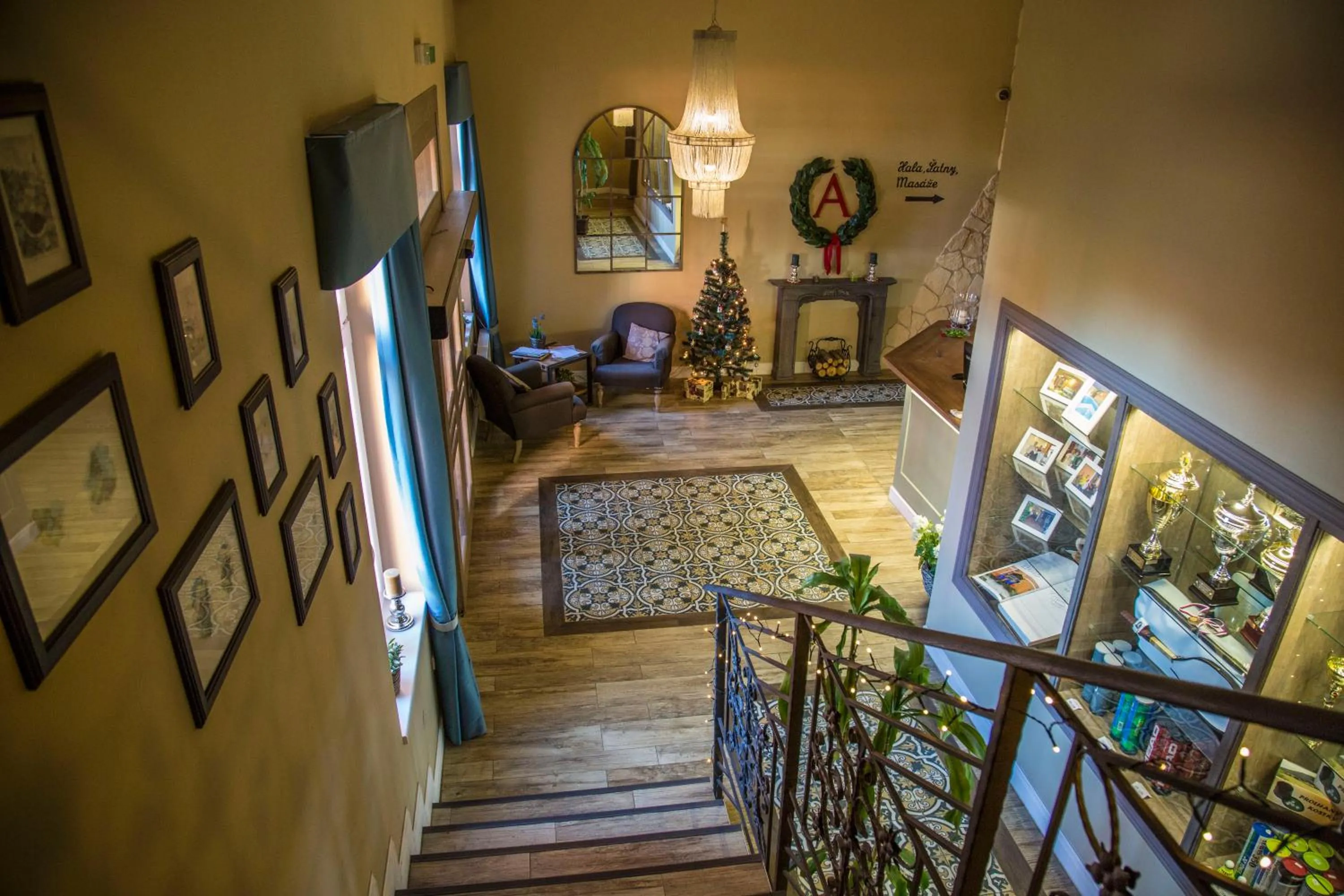 Lobby or reception in Amálka u Řípu