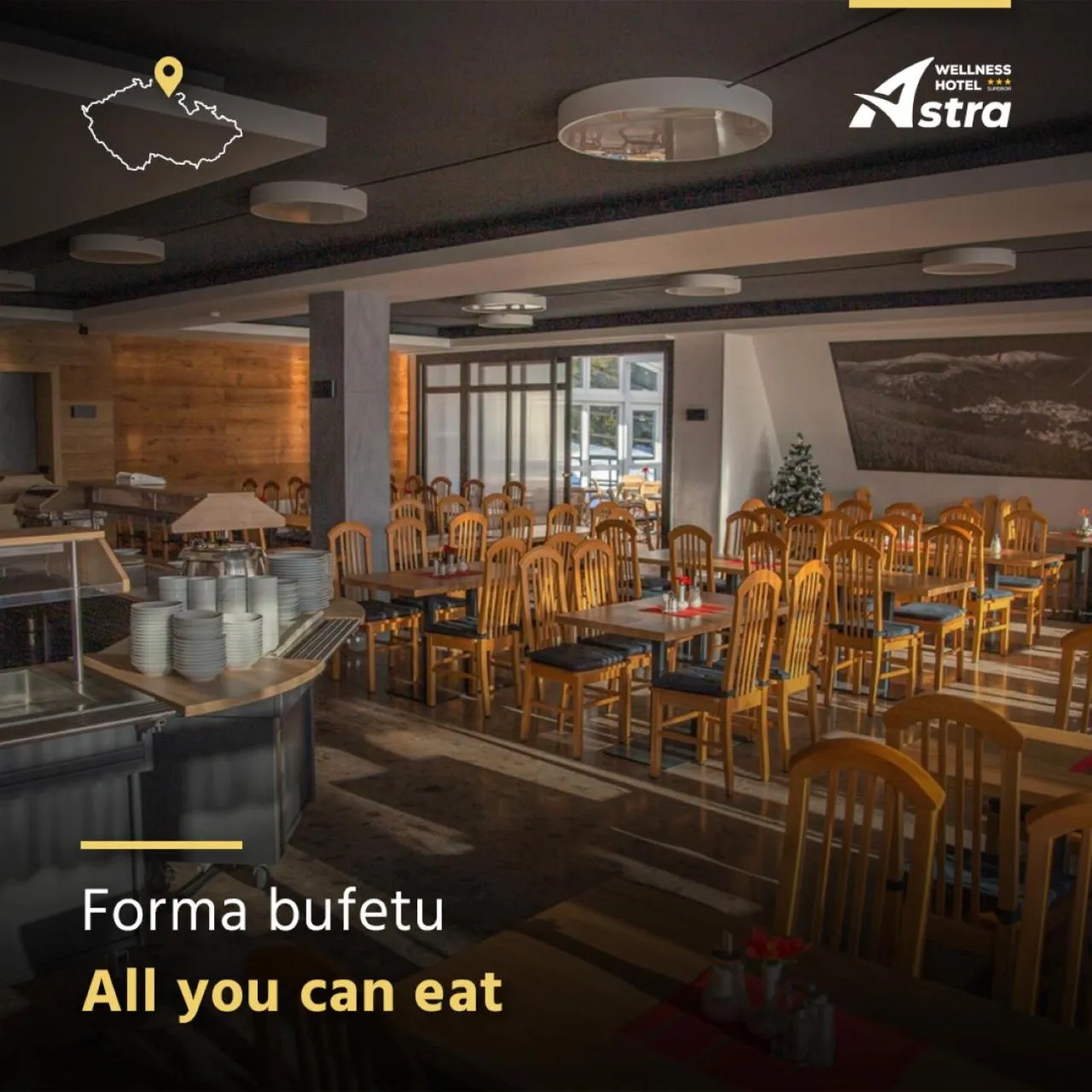 Restaurant/places to eat in Wellness Hotel Astra