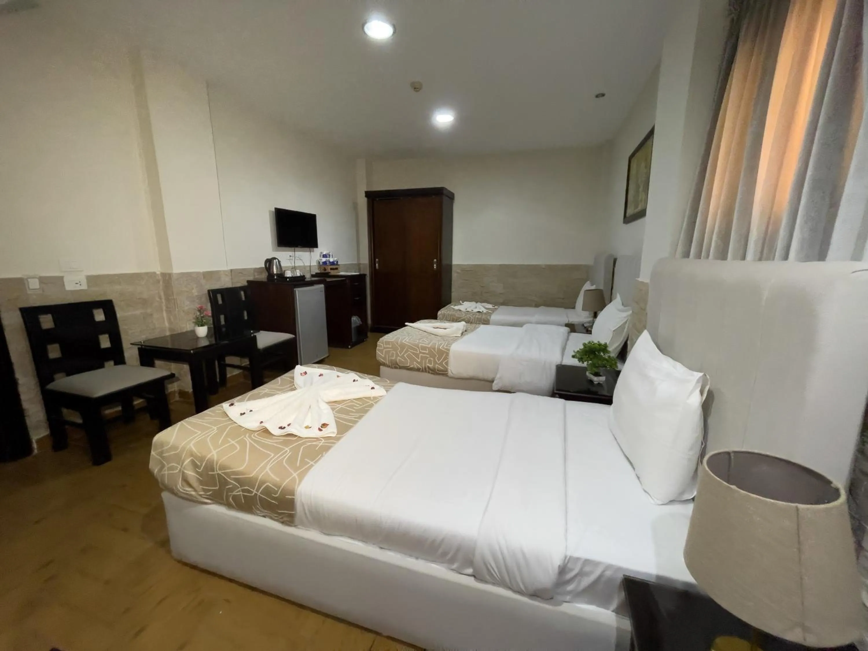 Bed in Best View Pyramids Hotel