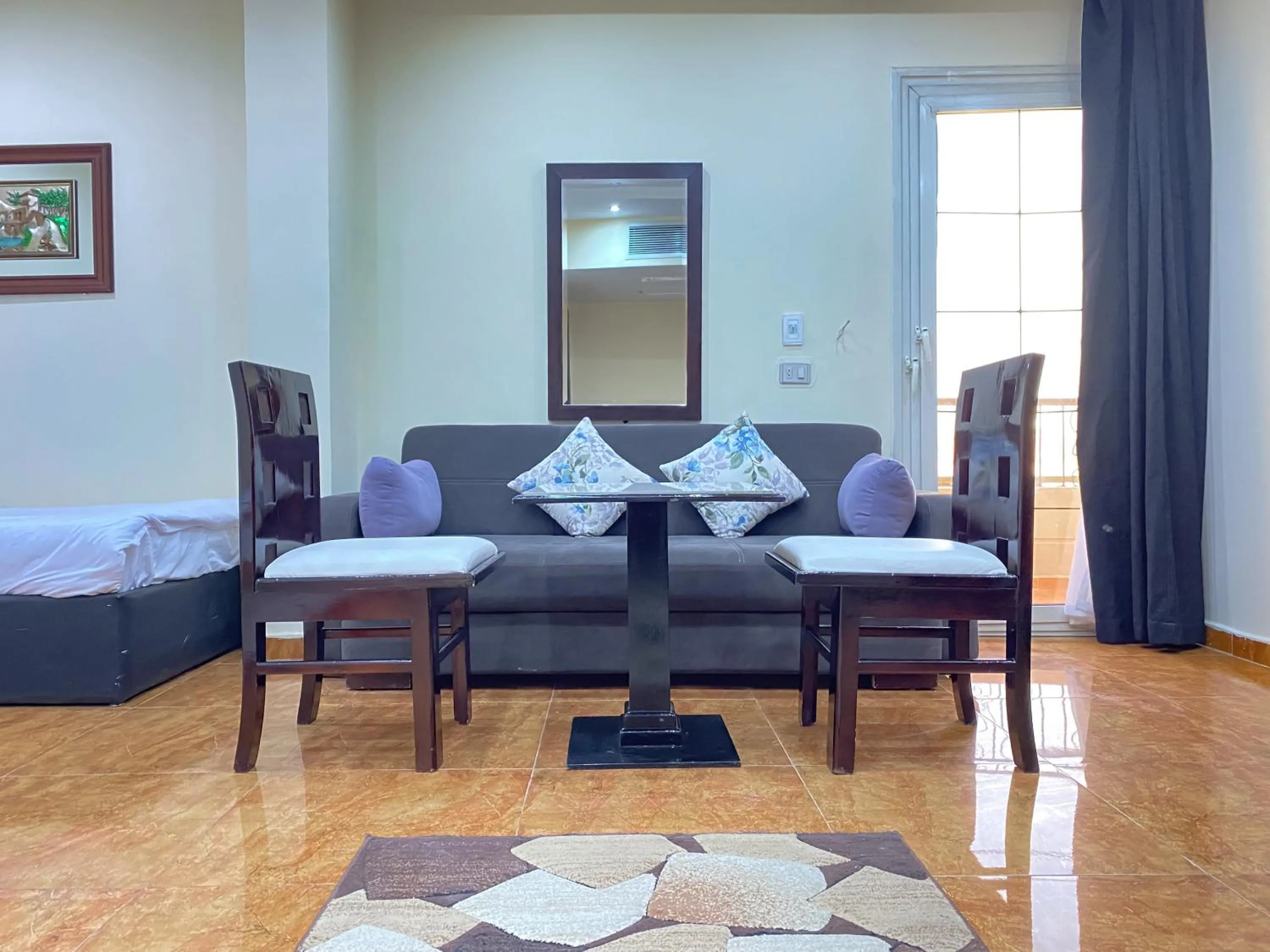 Bed in Best View Pyramids Hotel