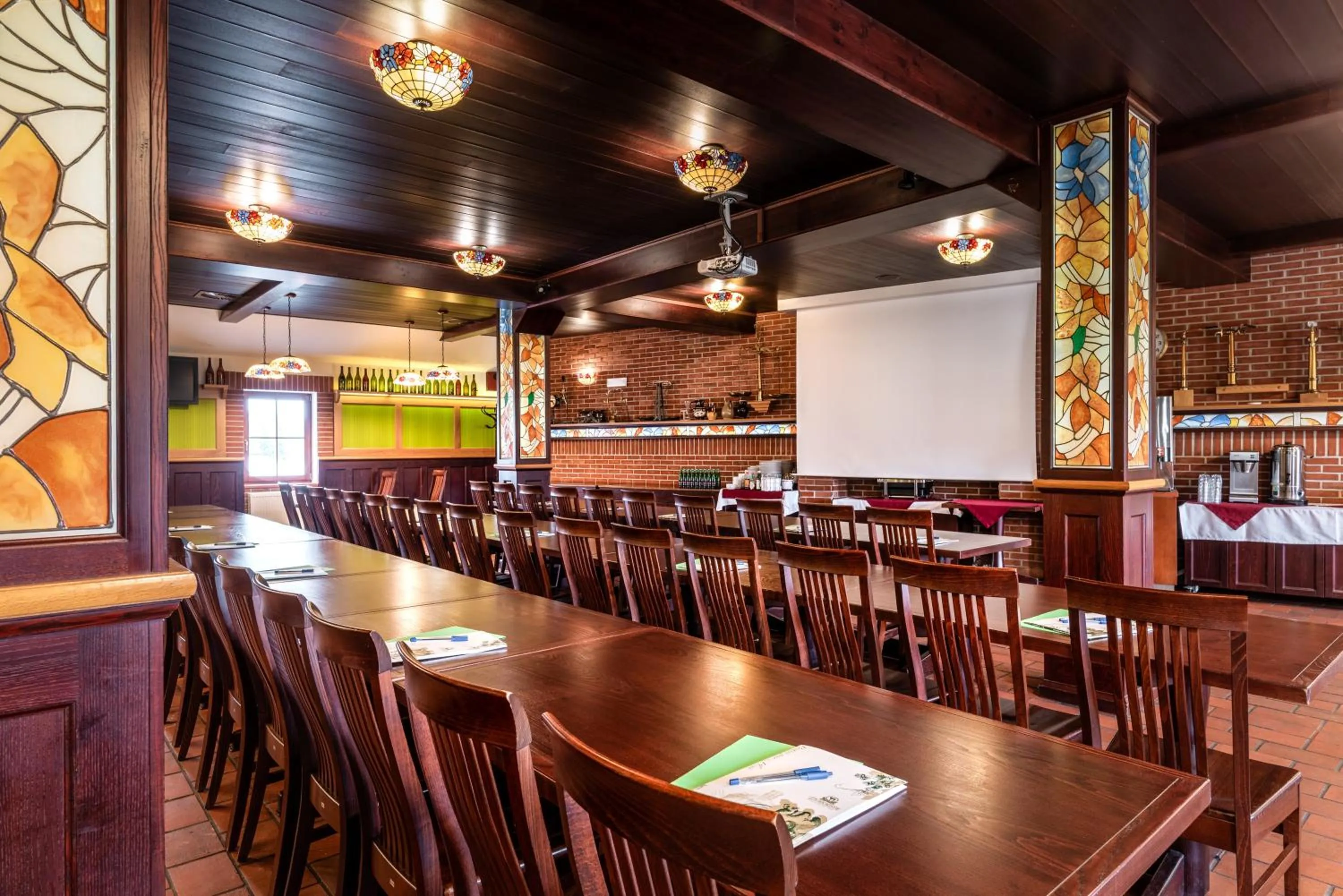 Seating area in Hotel Purkmistr