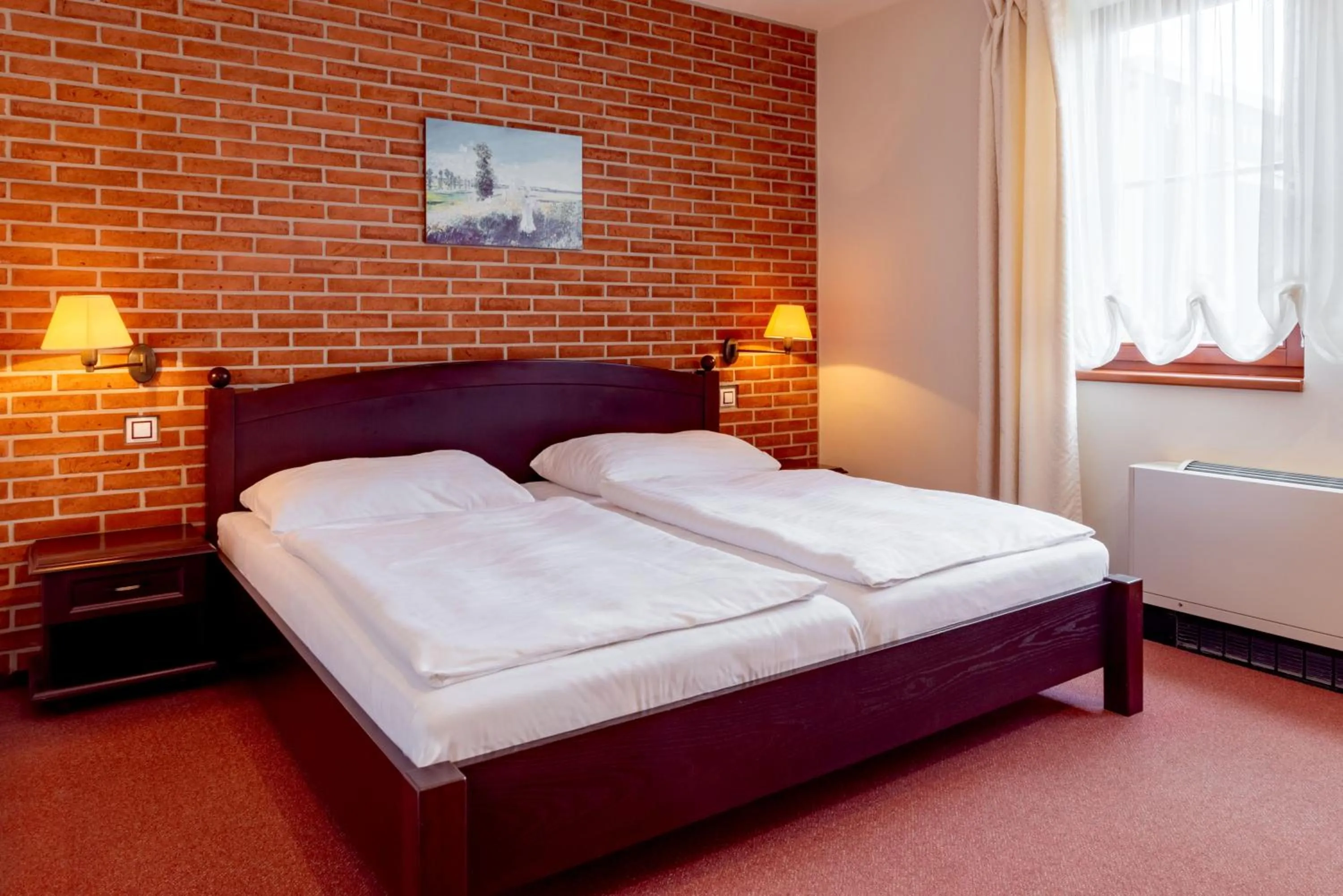 Bedroom, Bed in Hotel Purkmistr