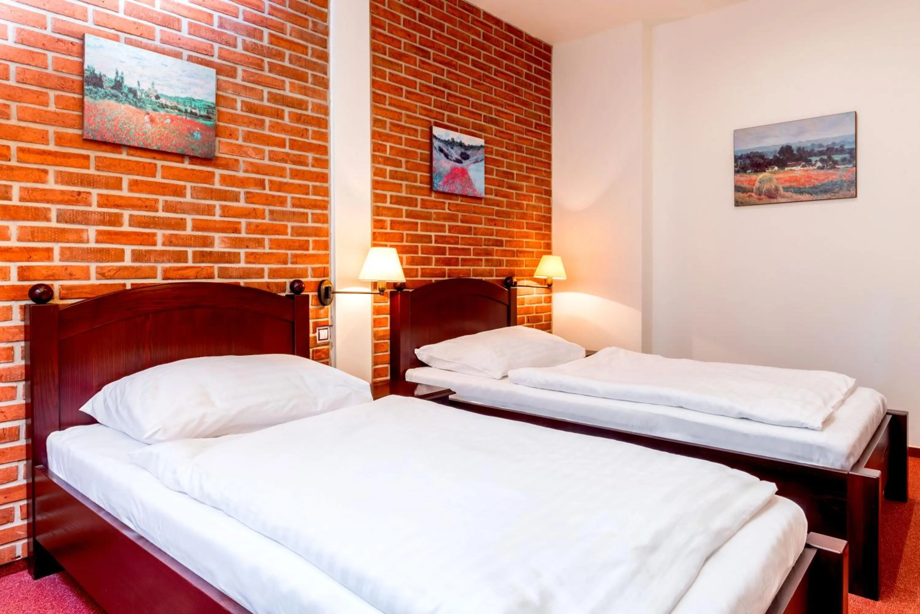 Bedroom, Bed in Hotel Purkmistr