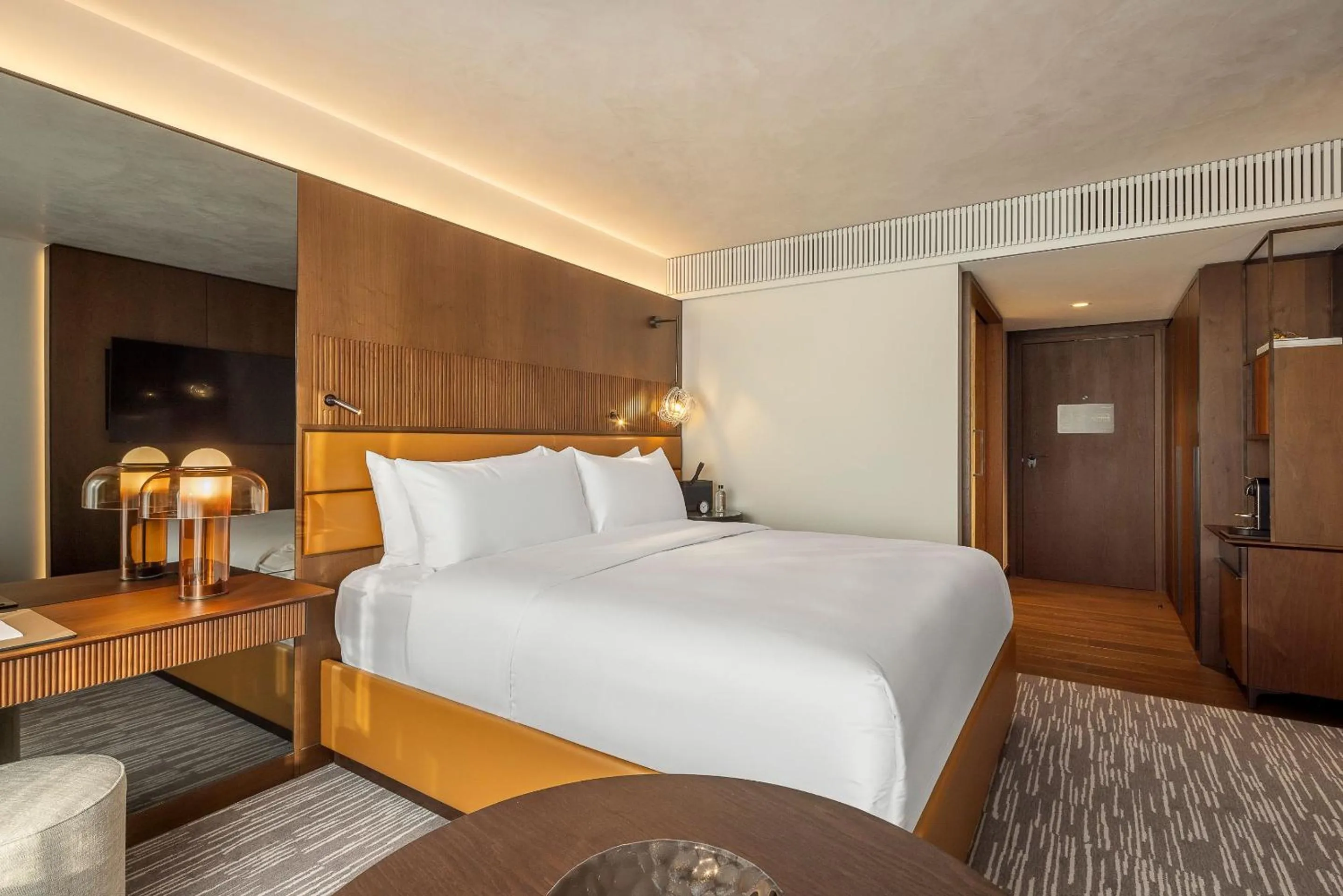 Bedroom, Bed in Fairmont Golden Prague