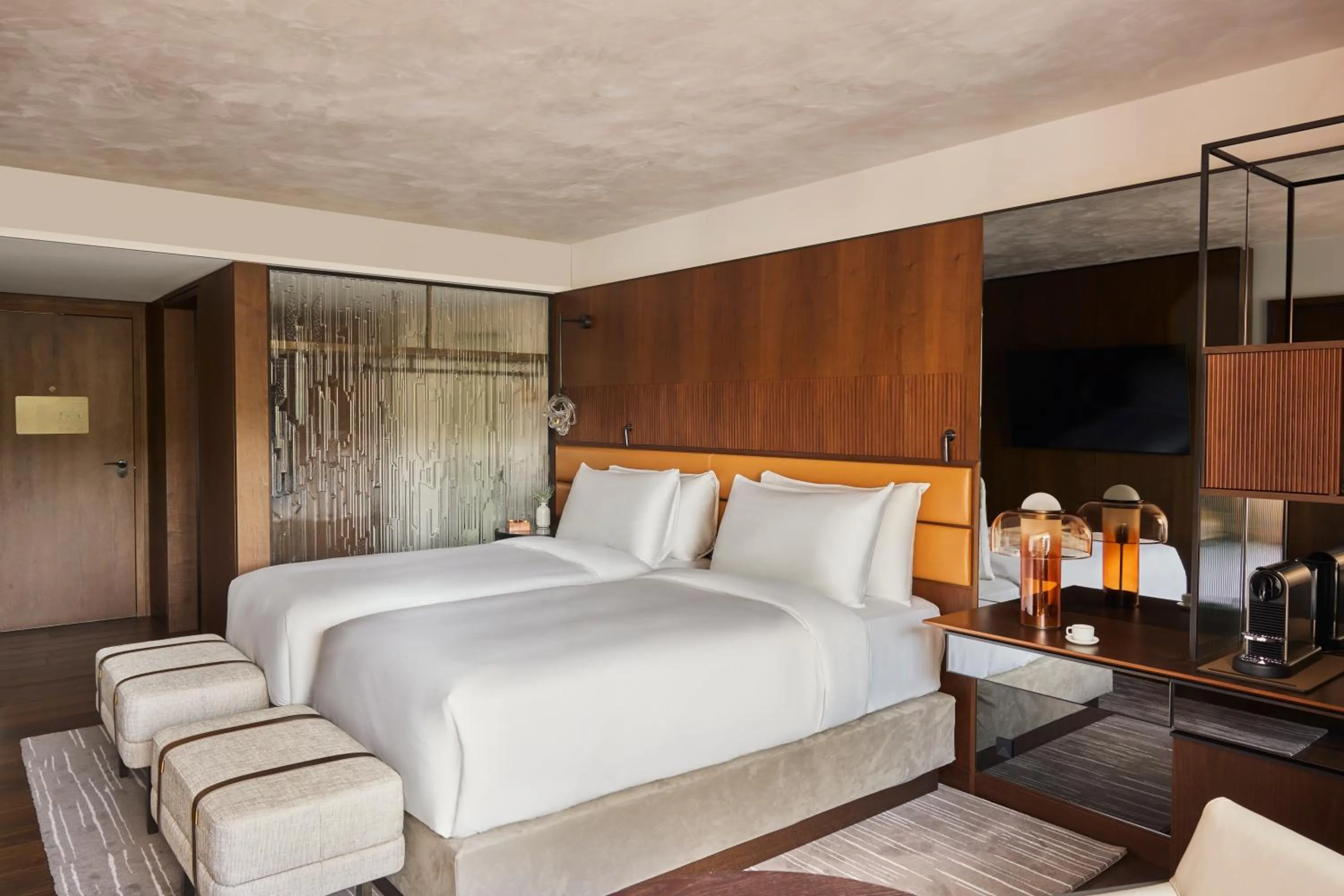 Bedroom, Bed in Fairmont Golden Prague