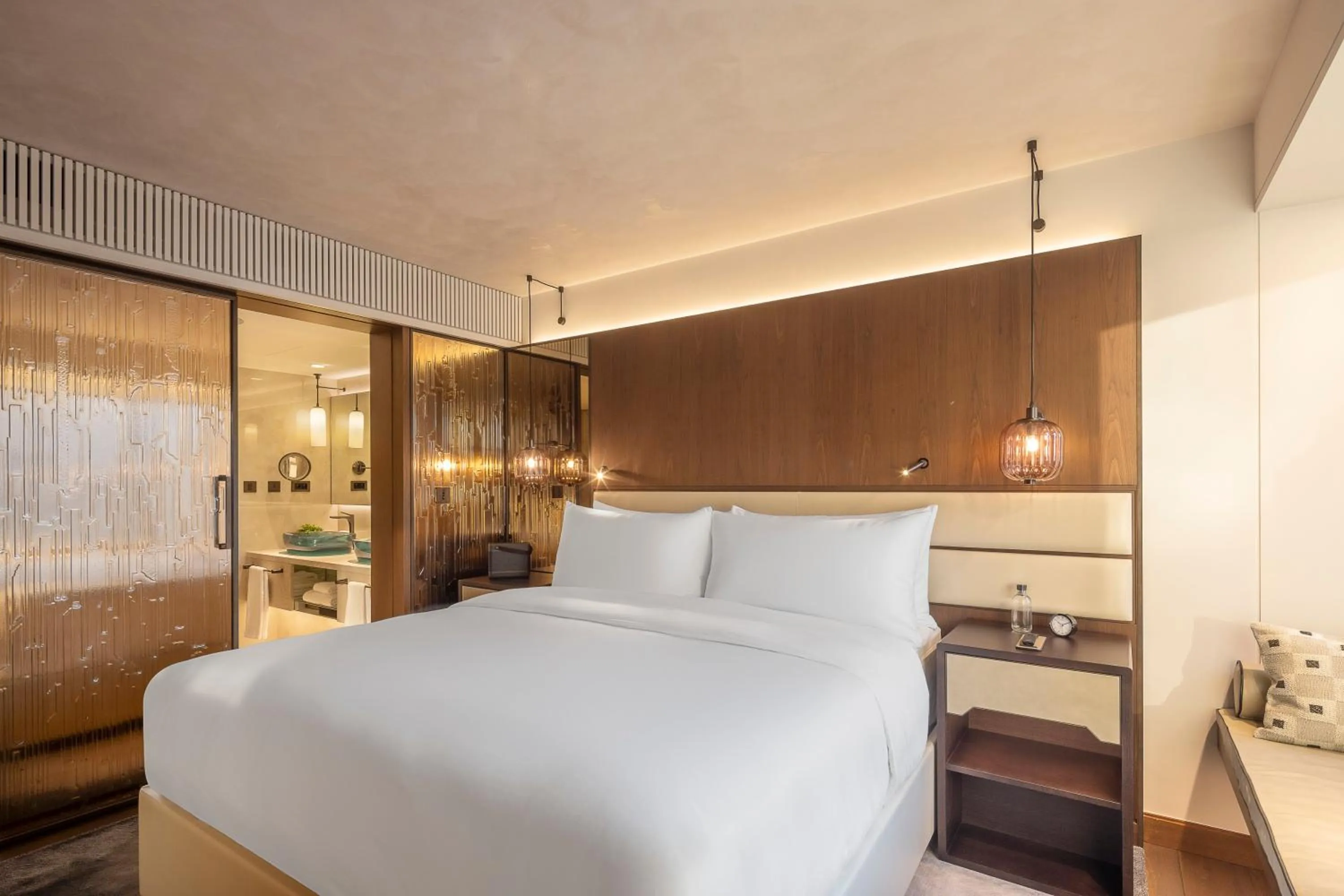 Bed in Fairmont Golden Prague