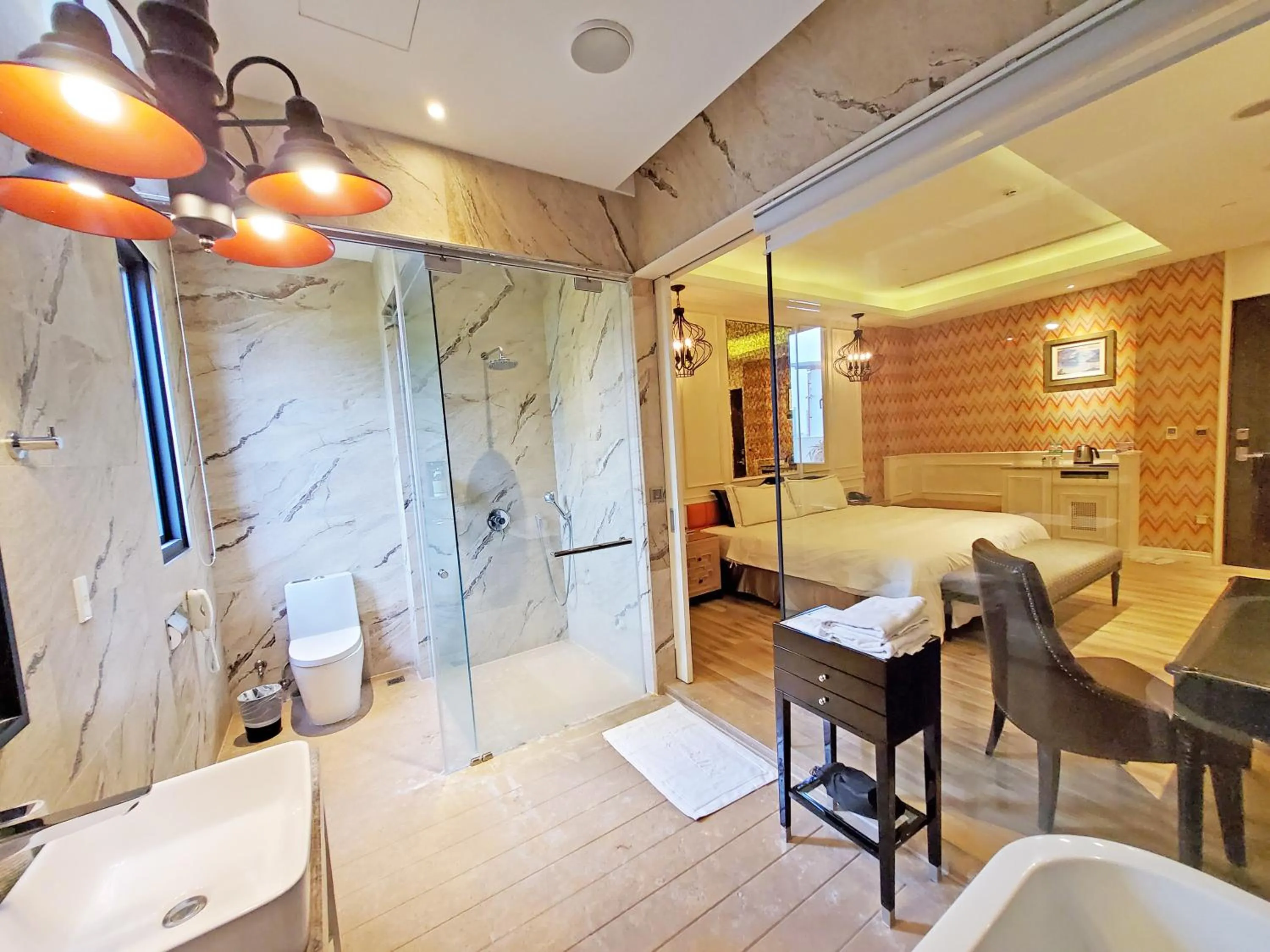 Property building, Bathroom in Villa ballet