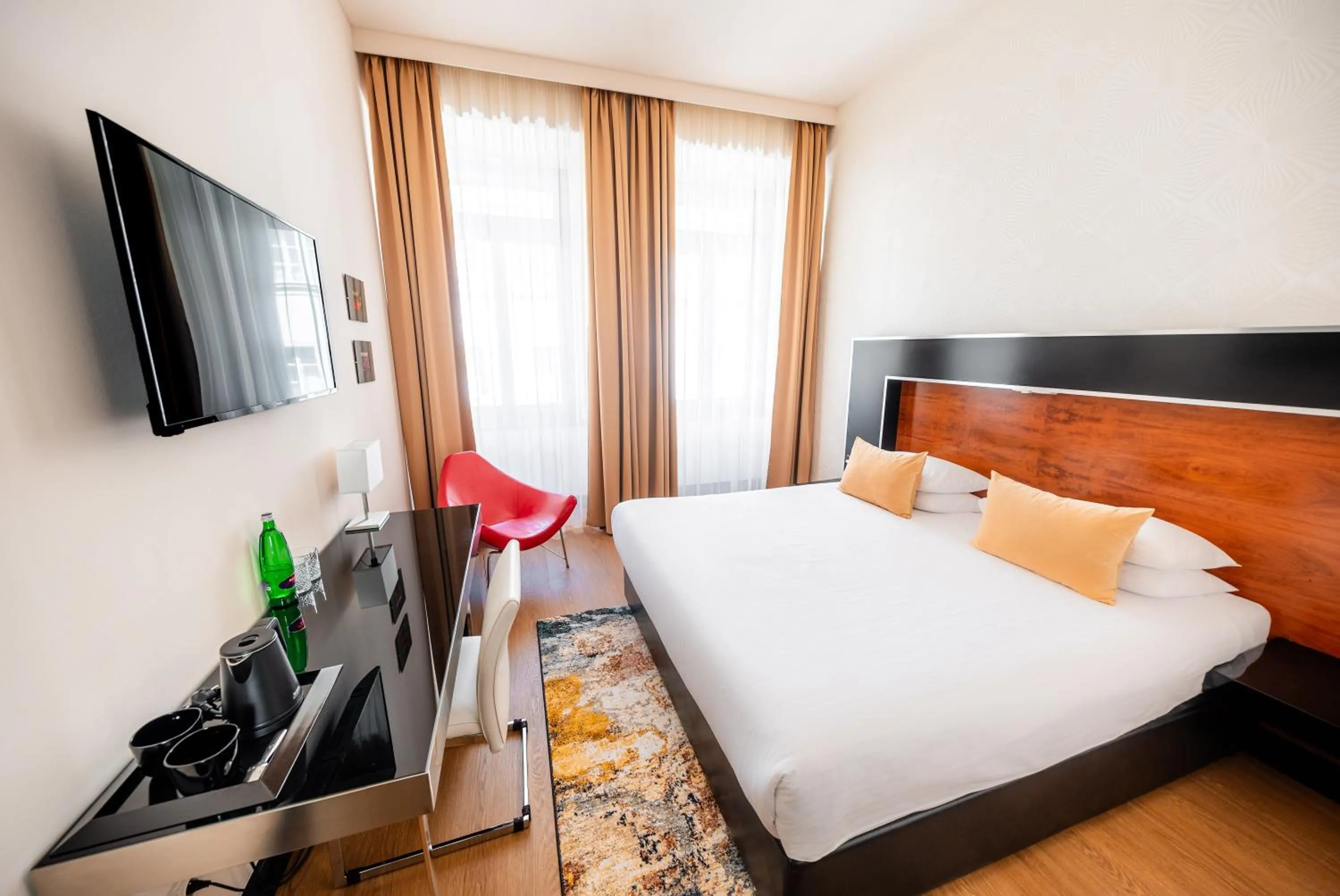 Bedroom, Bed in Grand Majestic Hotel Prague