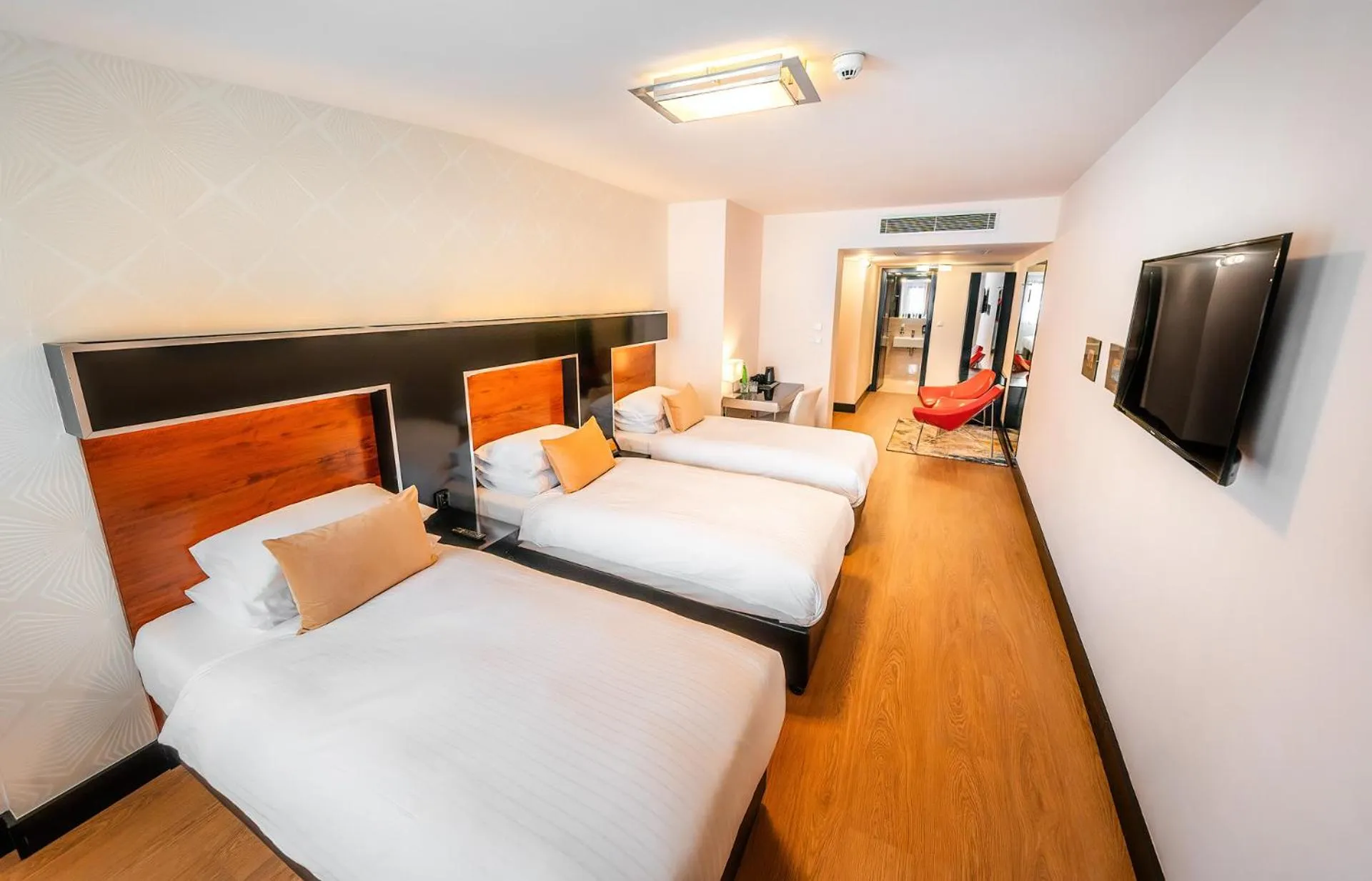 Bedroom, Bed in Grand Majestic Hotel Prague