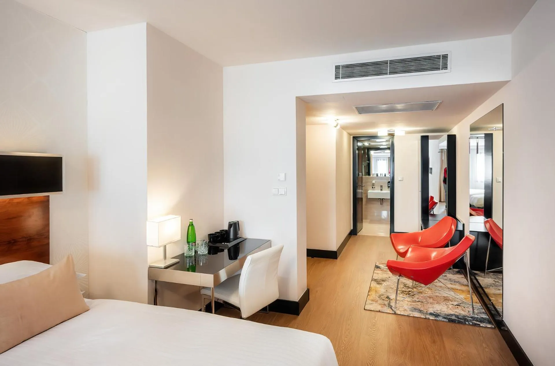 Bedroom, Bed in Grand Majestic Hotel Prague