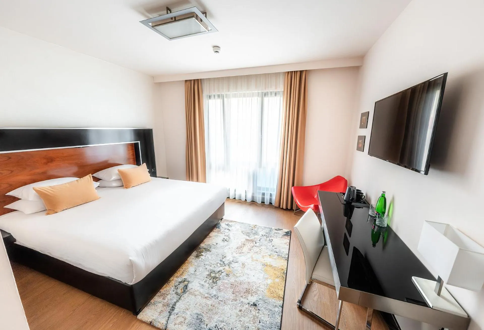 Bedroom, Bed in Grand Majestic Hotel Prague