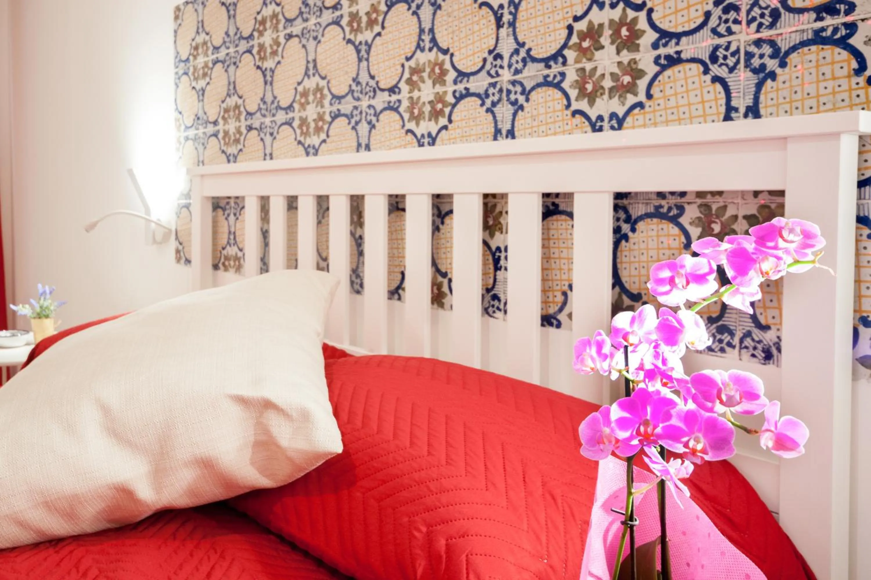 Decorative detail, Bed in B&B Ponticello