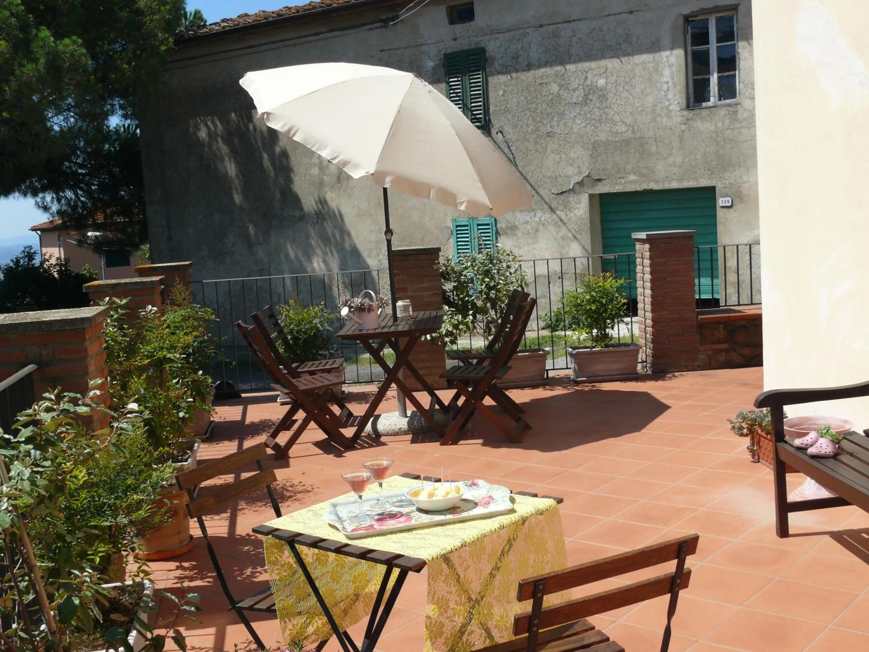 Balcony/Terrace in Antica Bottega di Vinci