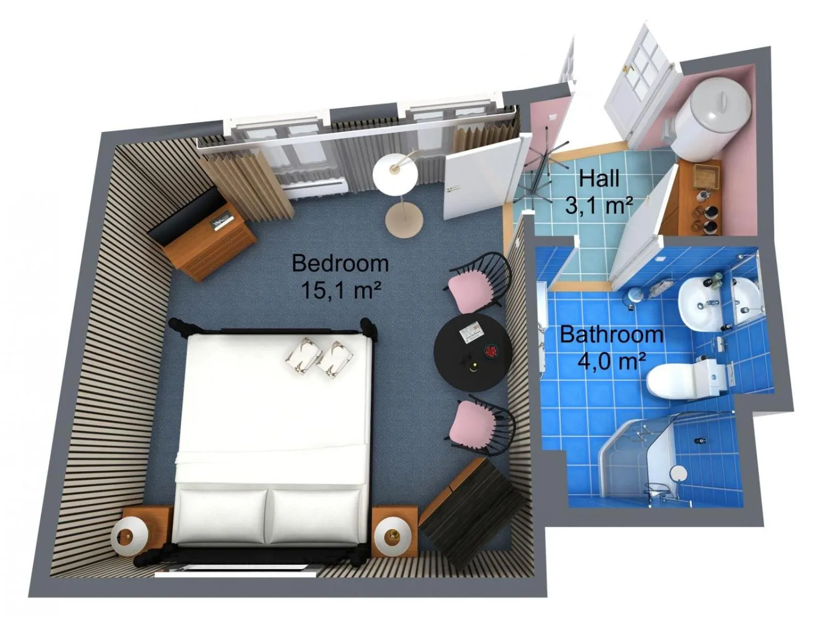 Photo of the whole room in Residence Seven Angels