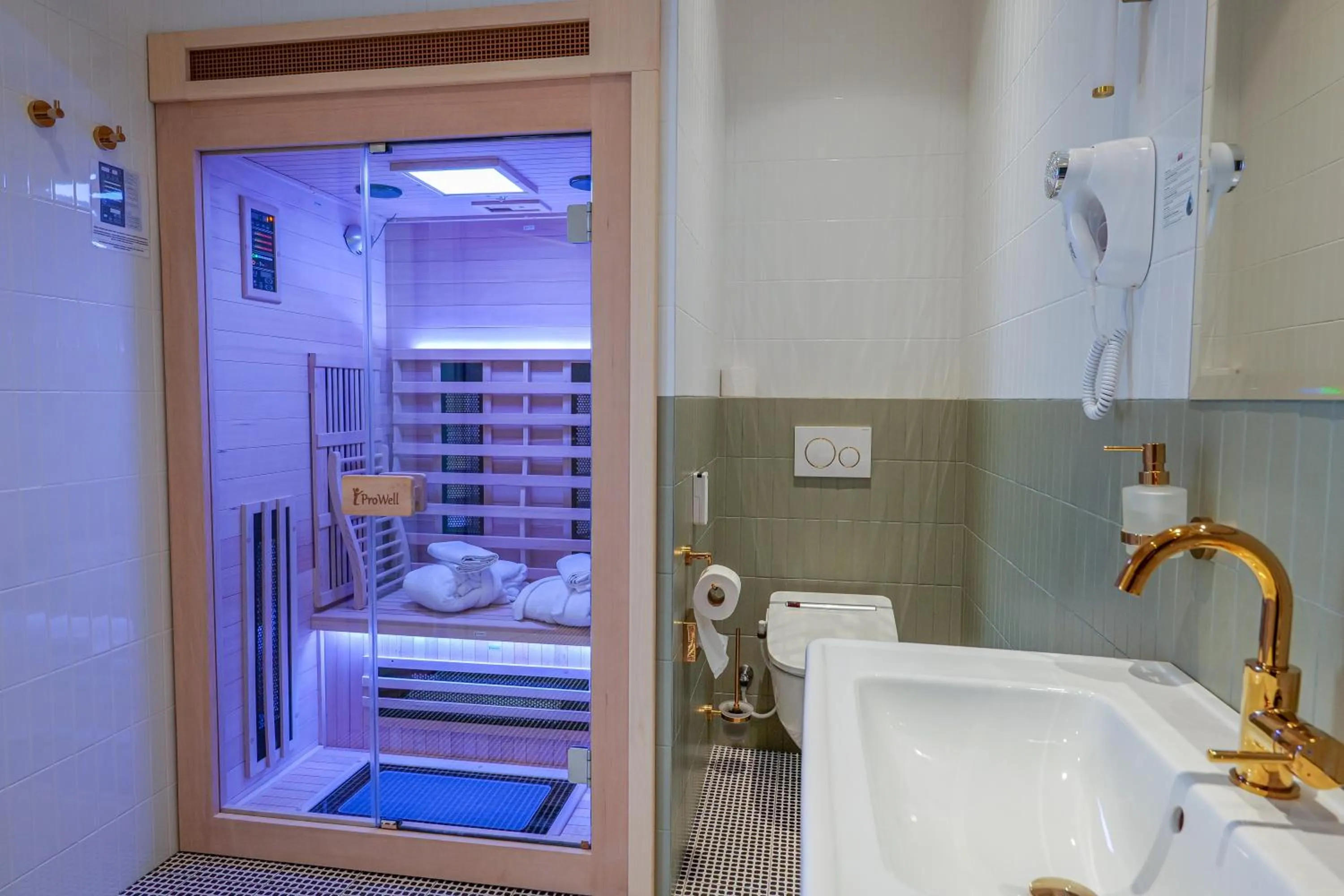 Shower in Hotel Zlatá Hvězda