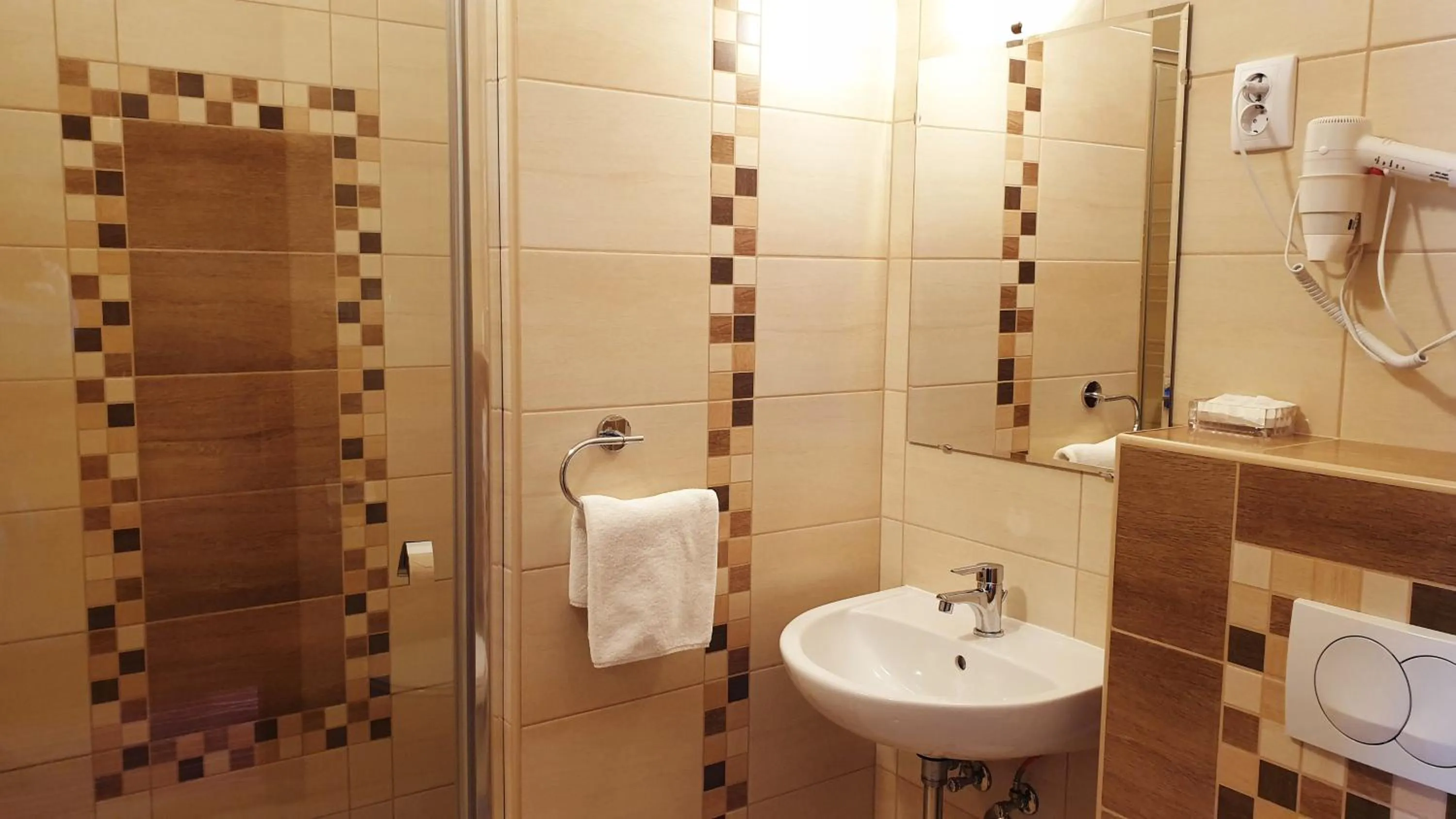 Shower in Diana Club Hotel