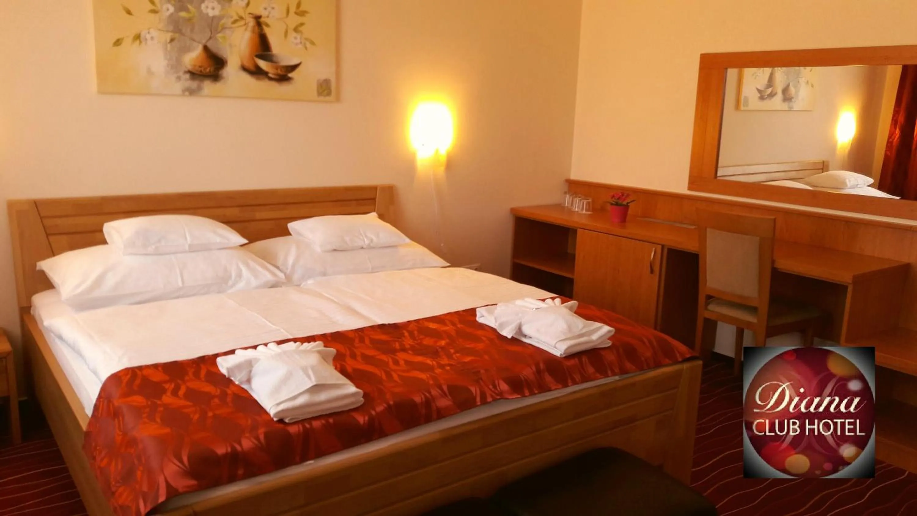 Bed in Diana Club Hotel