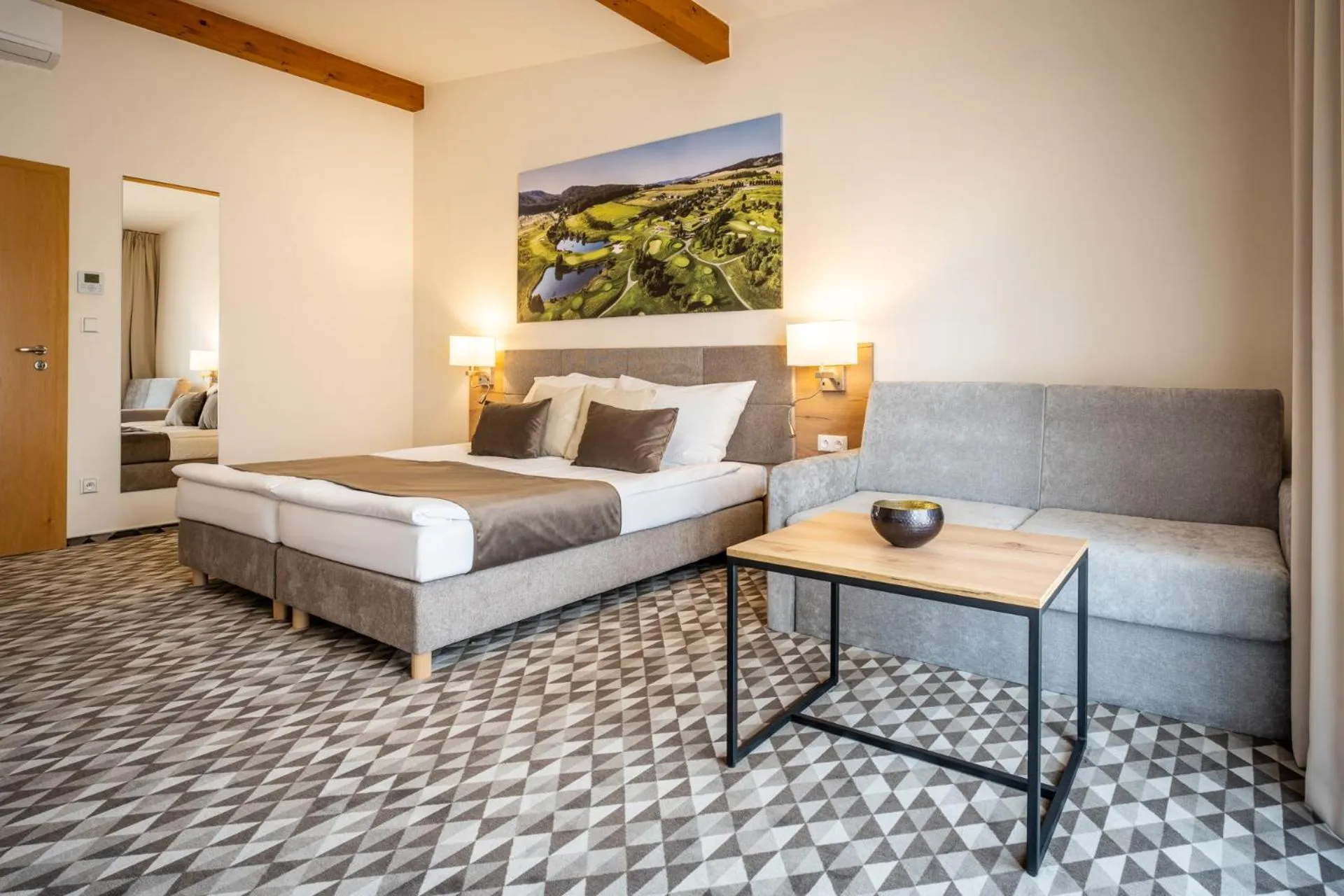 Bed in Hotel Kaskáda