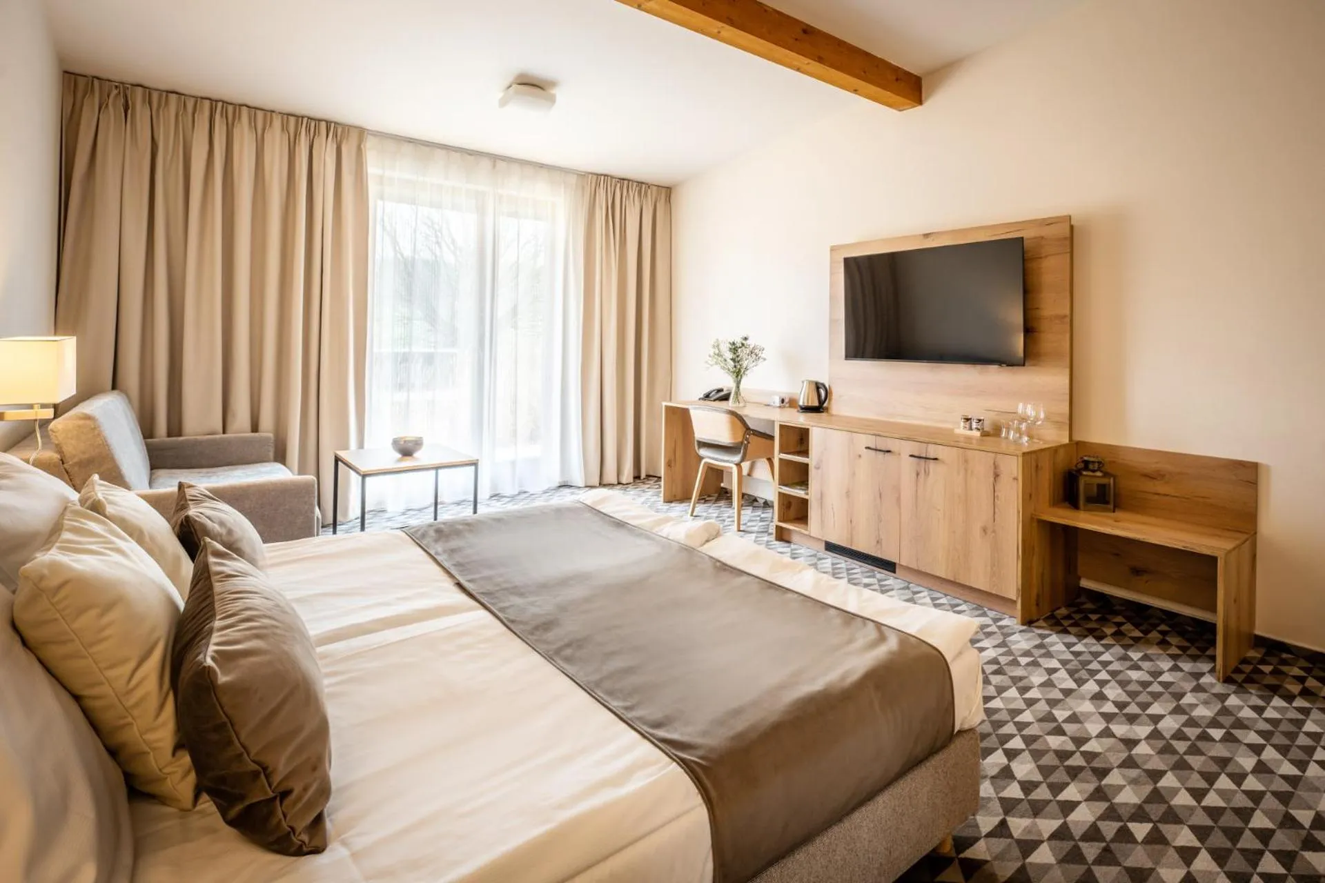 Bed in Hotel Kaskáda