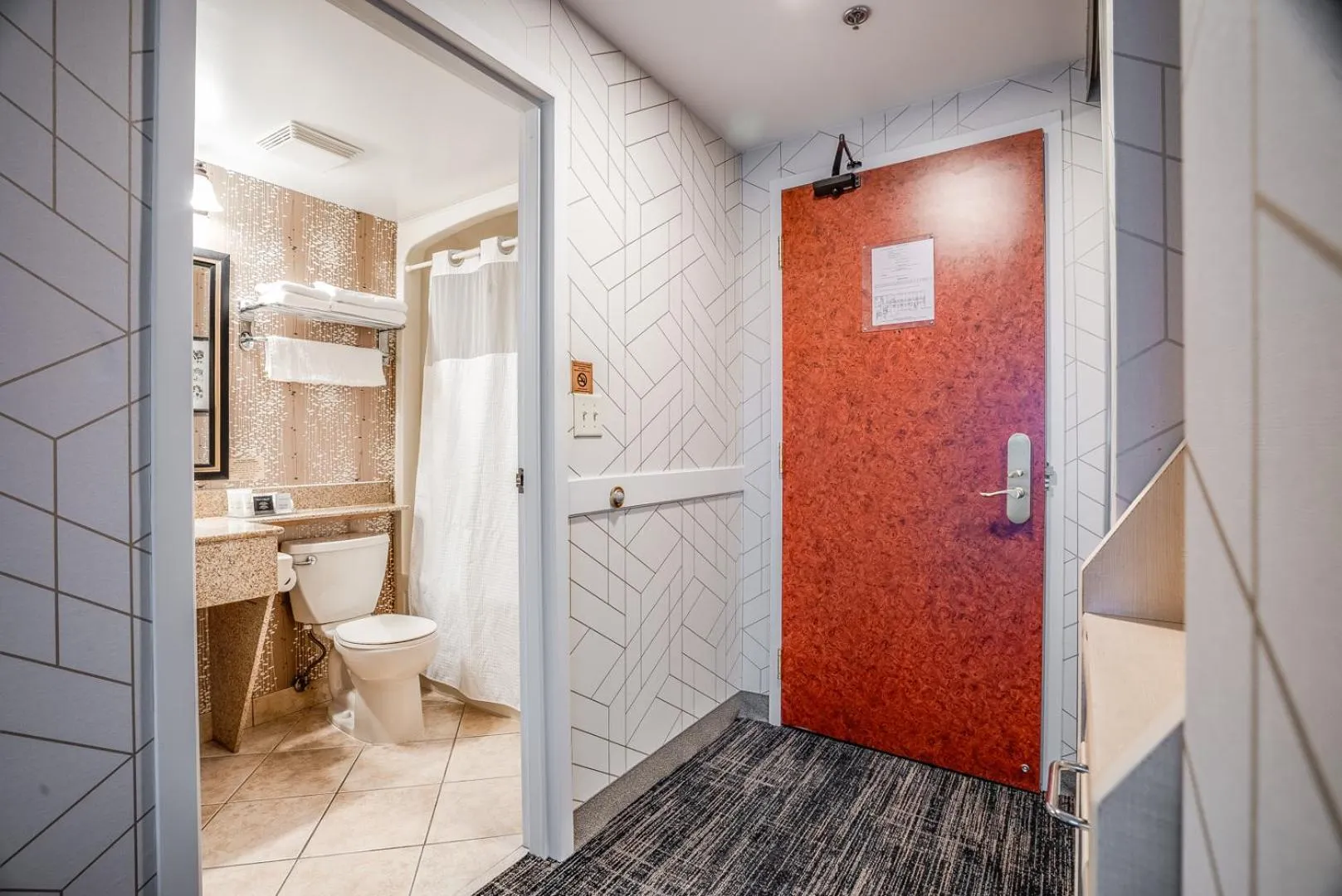 Bathroom in Monte Carlo Inn Barrie - Newly Renovated