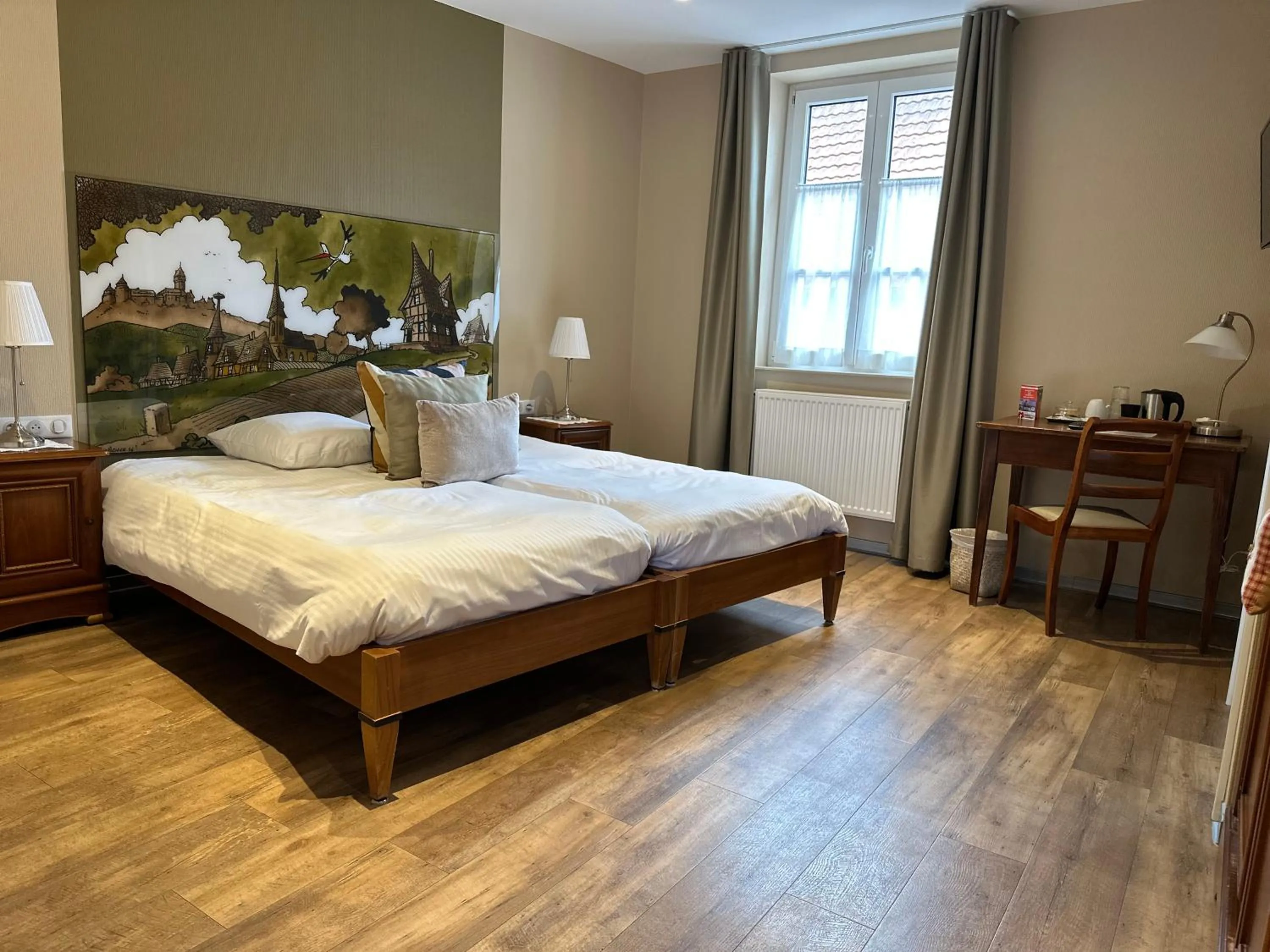 Bed in Auberge Le Meisenberg