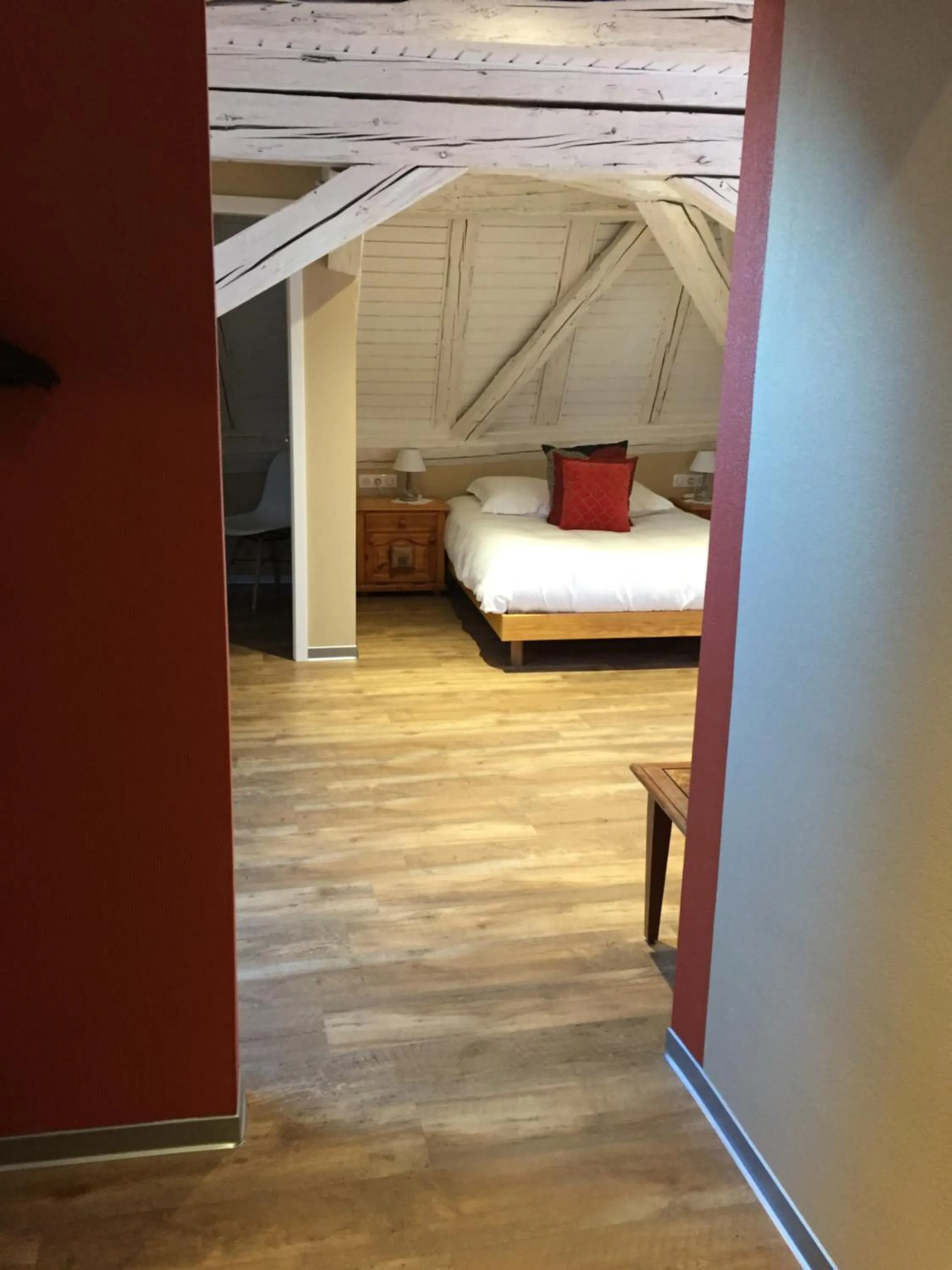 Seating area, Bed in Auberge Le Meisenberg