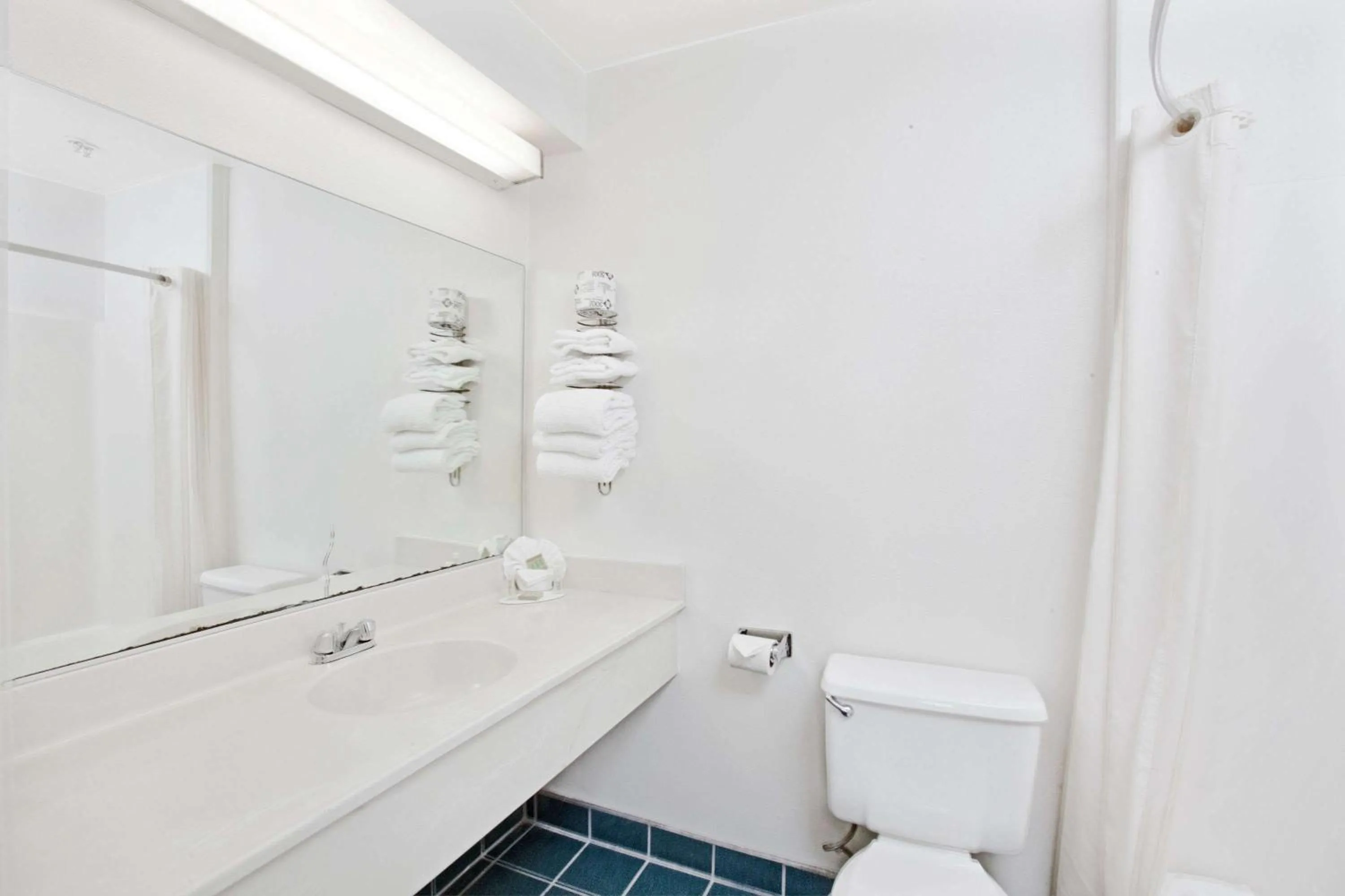 Bathroom in Super 8 by Wyndham Hollywood/LA Area