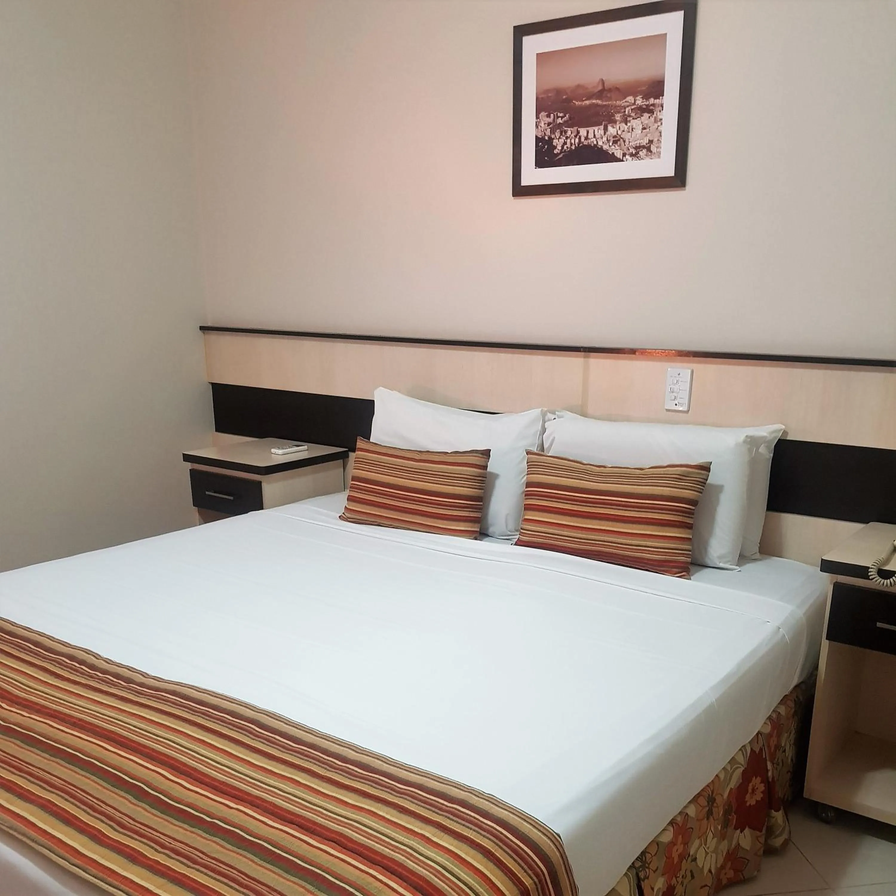 Bed in Hotel Cristal Rio Claro