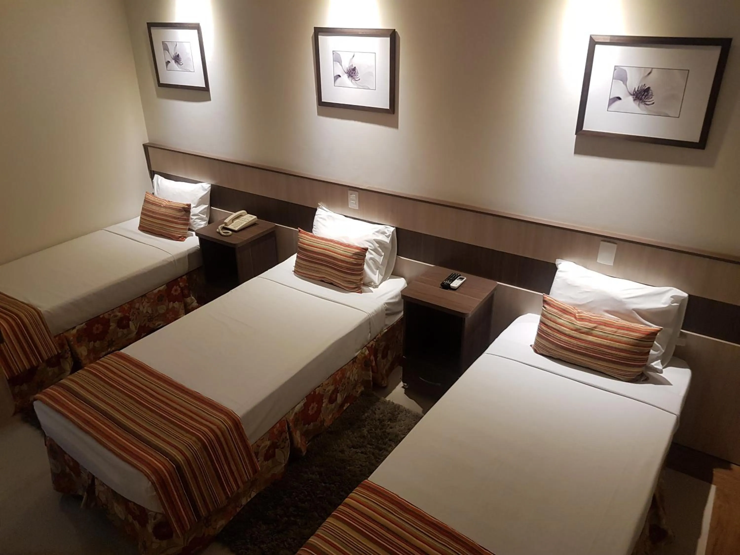 Bed in Hotel Cristal Rio Claro