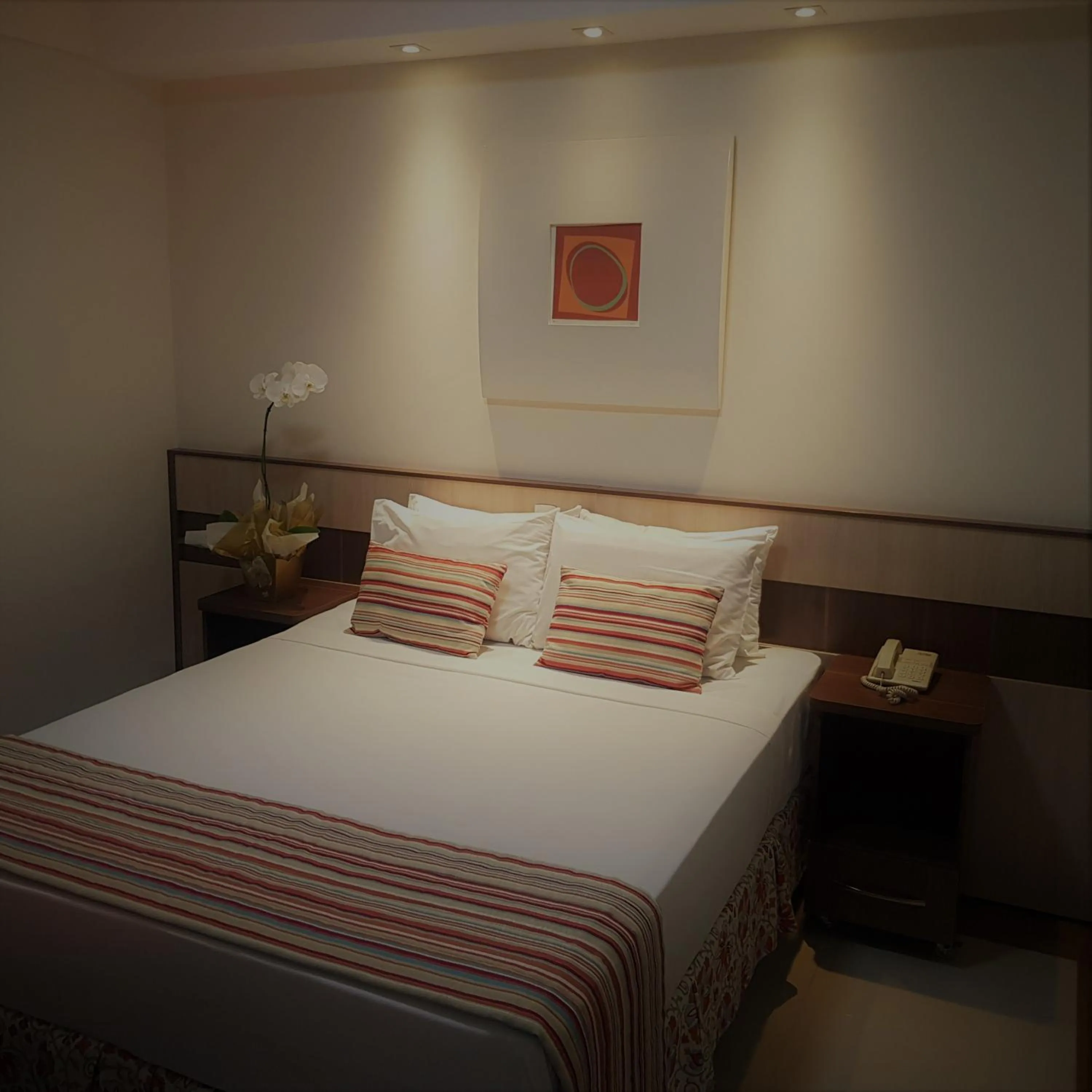 Bed in Hotel Cristal Rio Claro