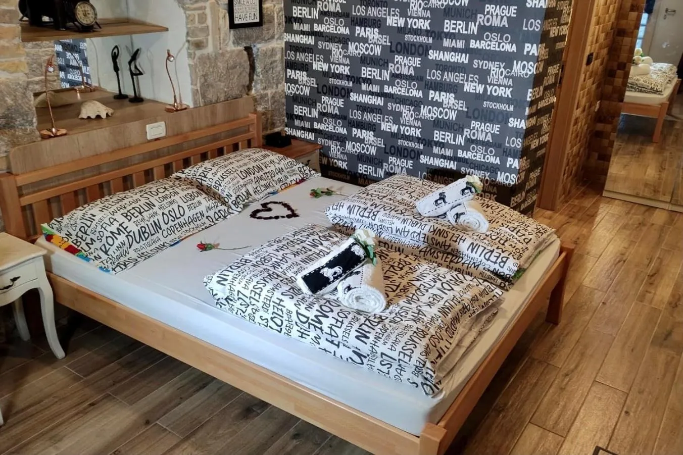 Bed in Luxury Art Room
