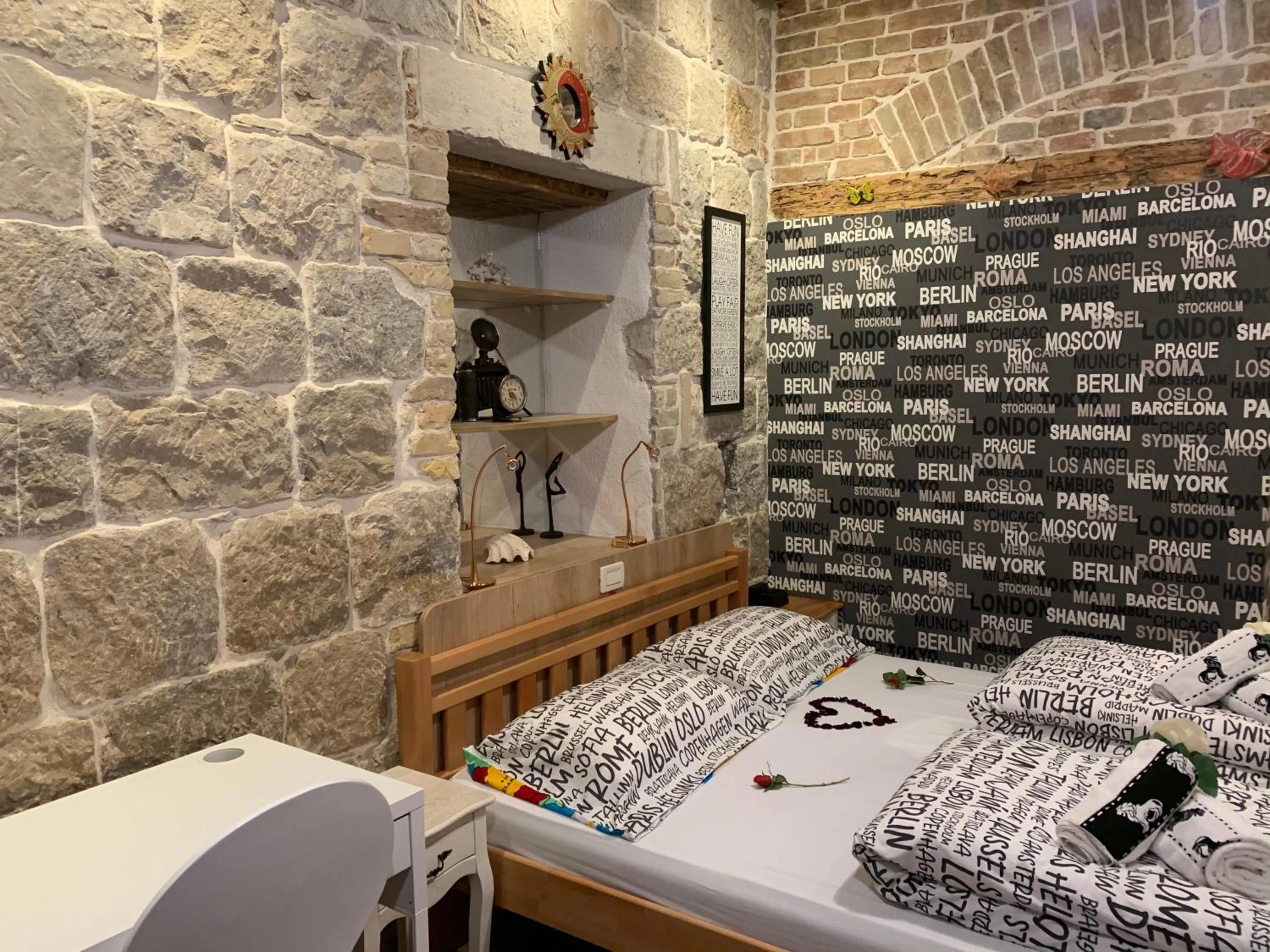 Bed in Luxury Art Room